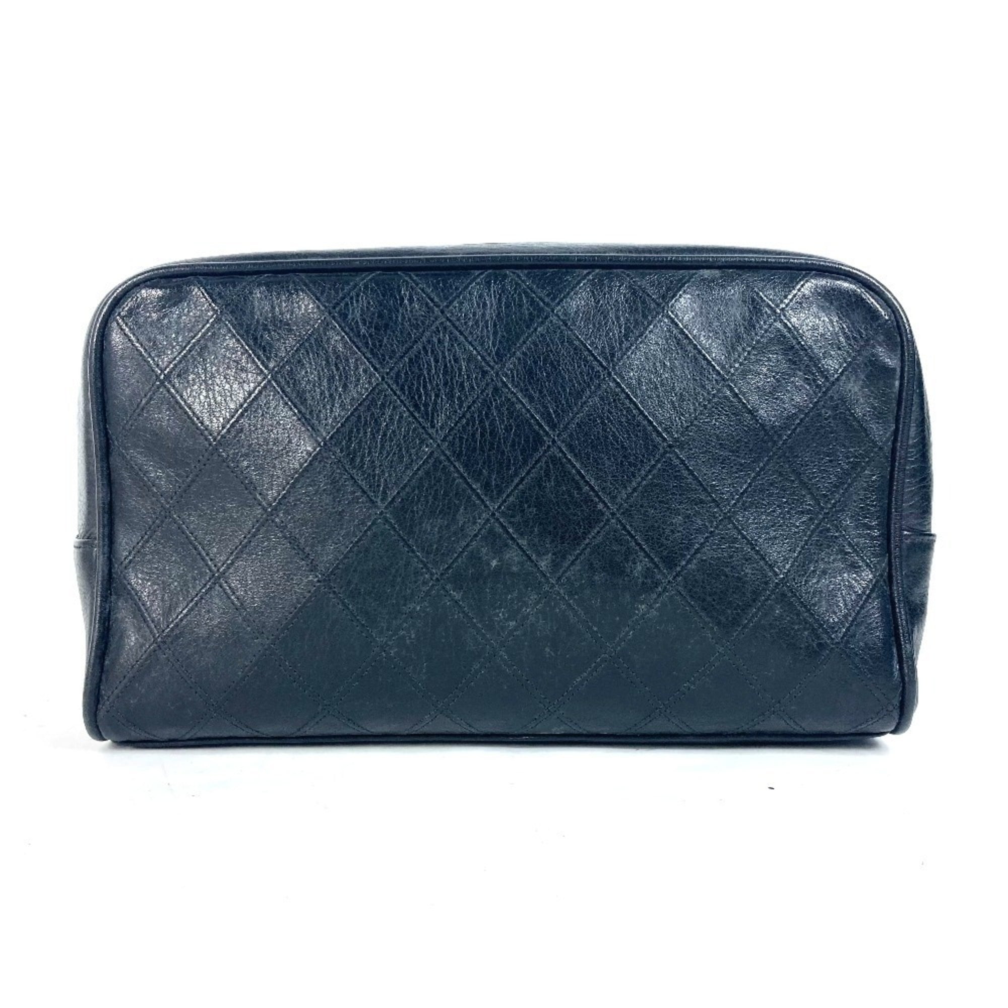 Vintage Diamond CC Camera Bag Quilted Leather Medium