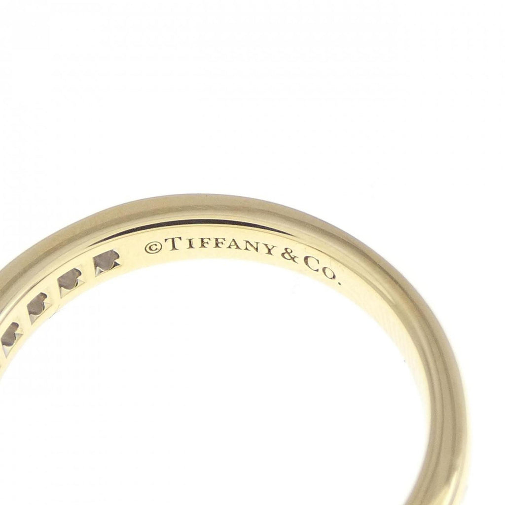 Half Circle Channel Setting Ring 18K White Gold and 18K Yellow Gold with Diamond