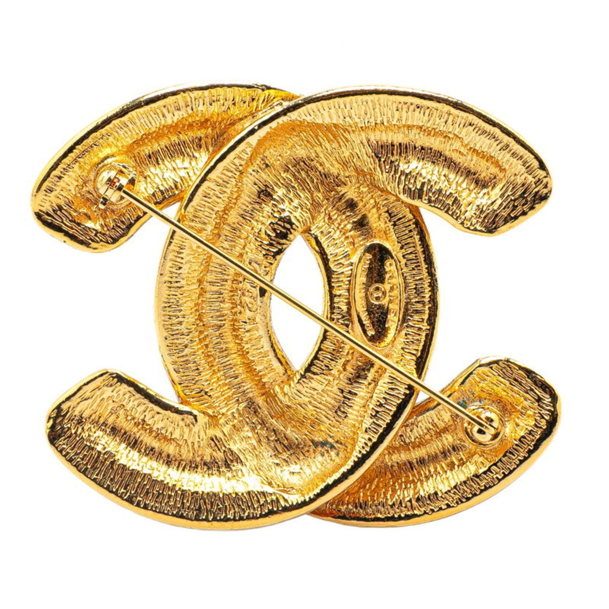 CC Logo Brooch Metal