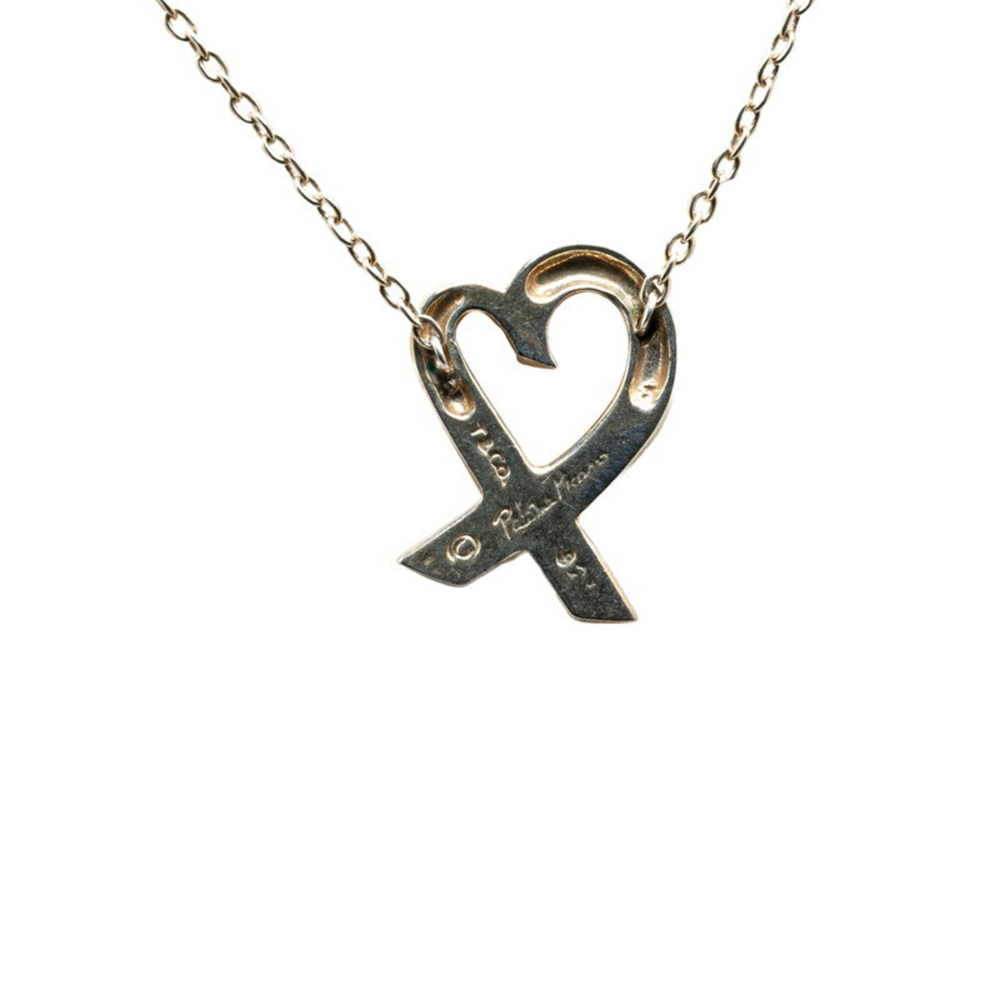 Loving Heart Pendant Necklace Sterling Silver
