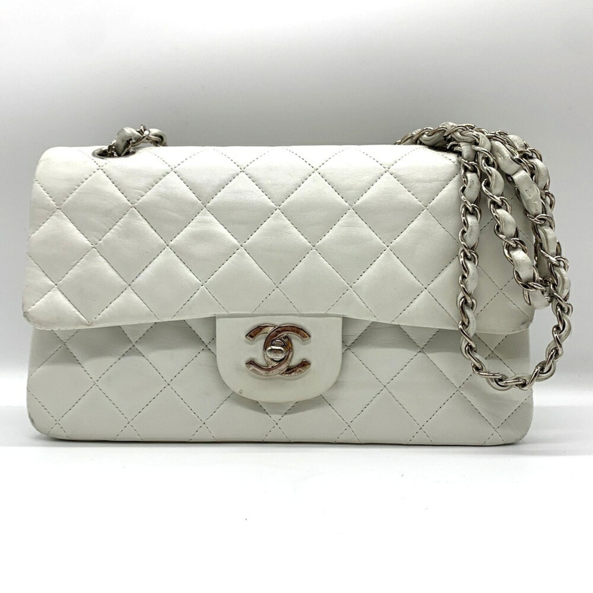 Vintage Classic Double Flap Bag Quilted Lambskin Small