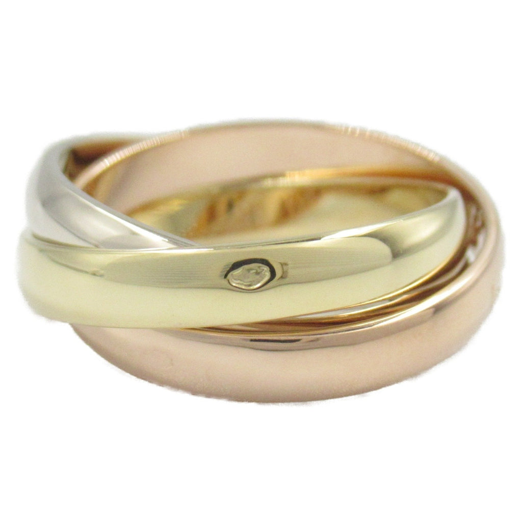 Vendome Louis Cartier Band Ring 18K Tricolor Gold