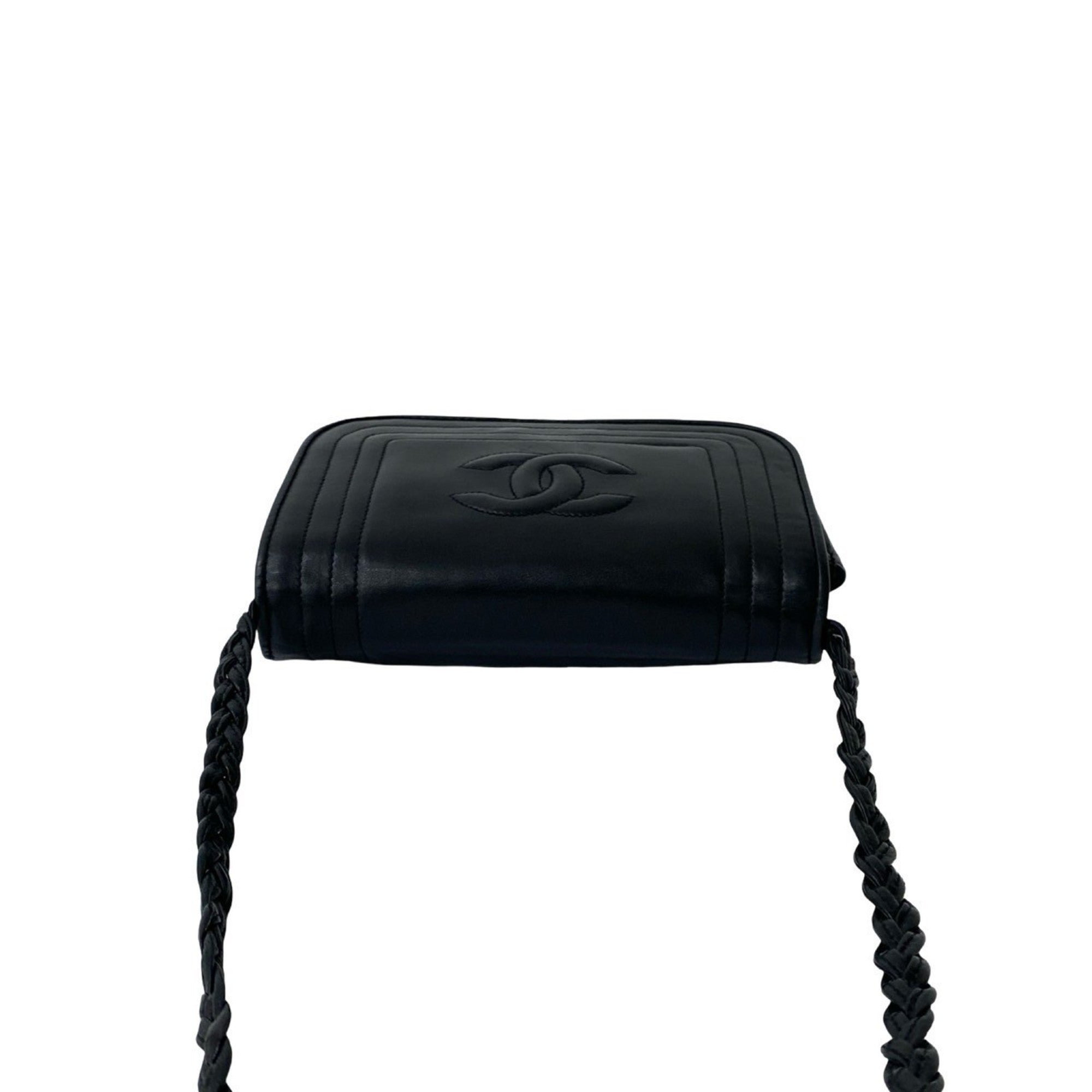 Vintage CC Stitch Flap Bag Leather Mini