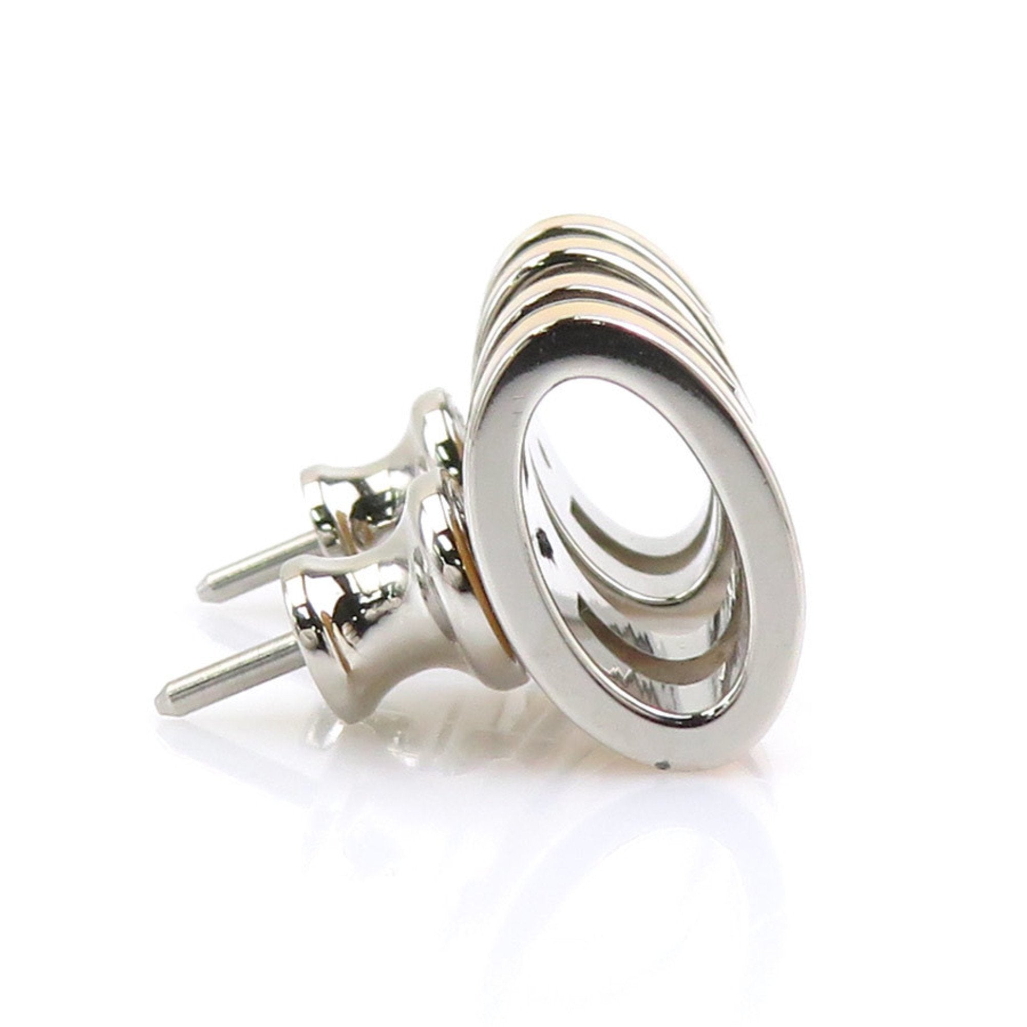 Pop H Earrings Enamel Silver-Tone Metal