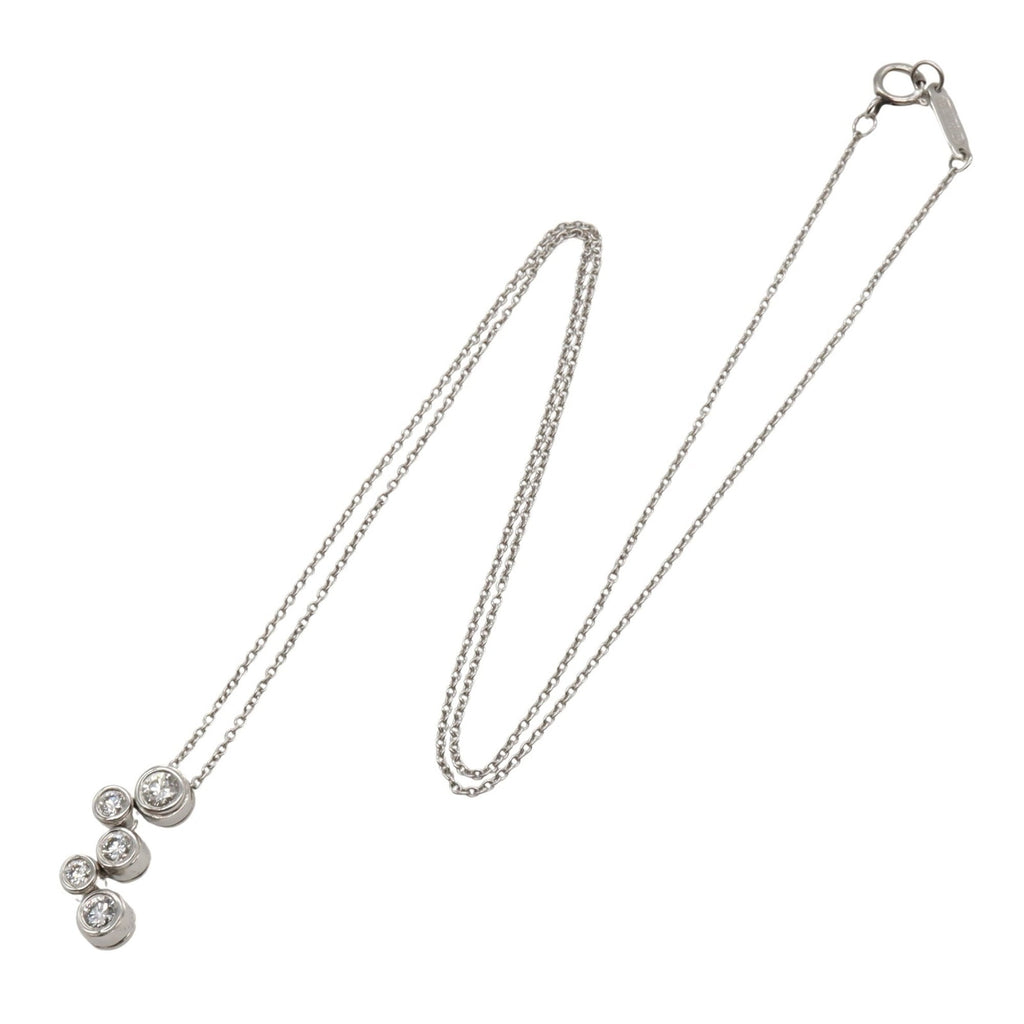 Bubble Pendant Necklace Platinum with Diamond