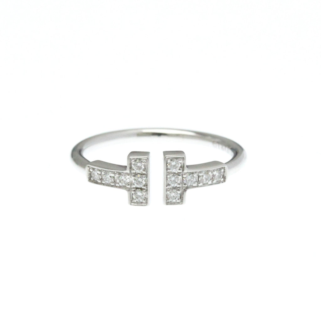 Band Ring 18K White Gold with Diamond