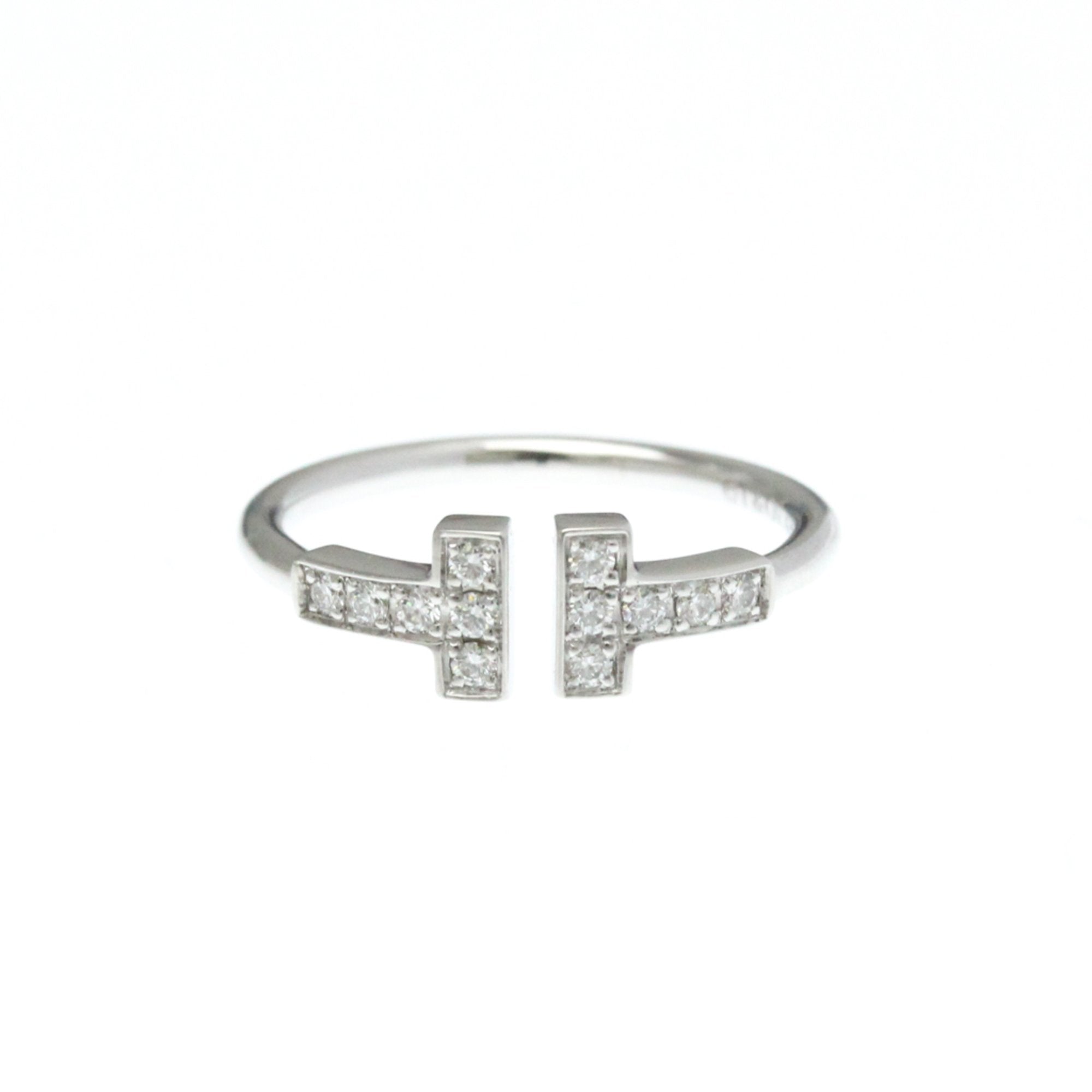 Band Ring 18K White Gold with Diamond
