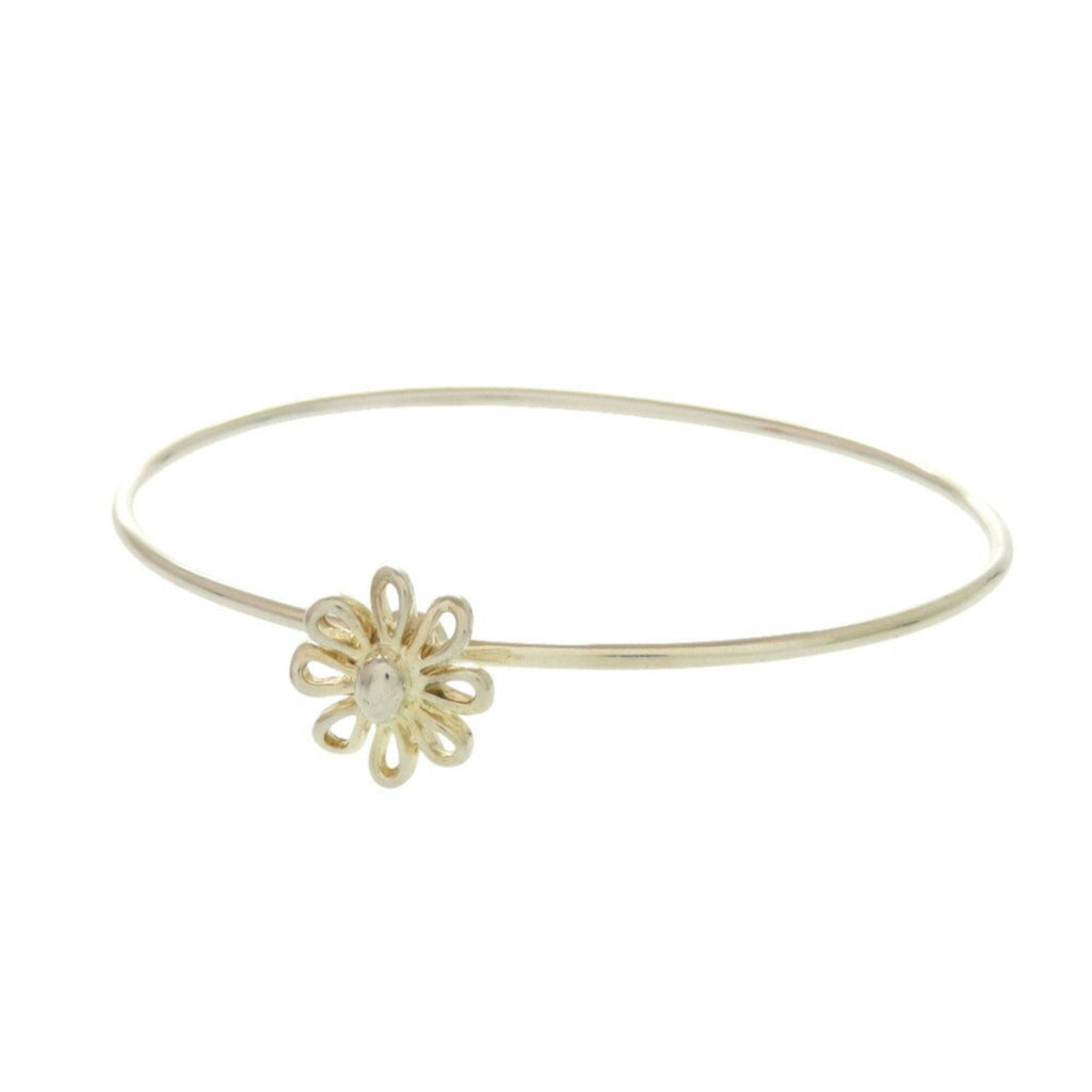 Daisy Flower Bracelet Sterling Silver