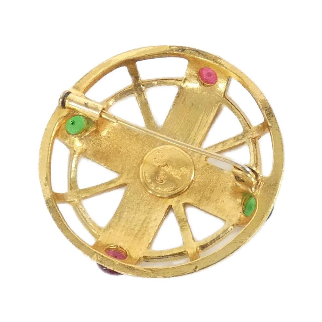 Brooch Gold-Tone Metal