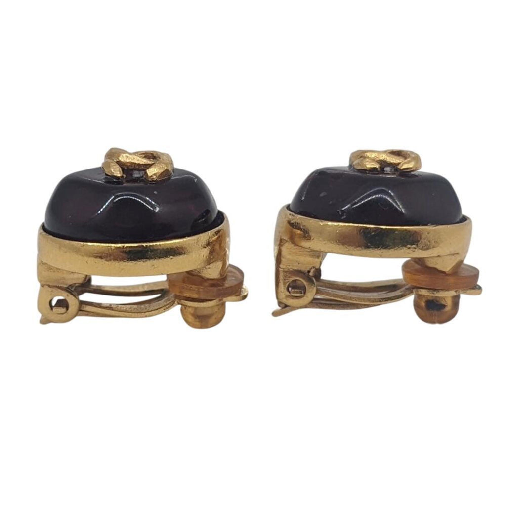 Clip-On Earrings Clip-On Gold-Tone Metal