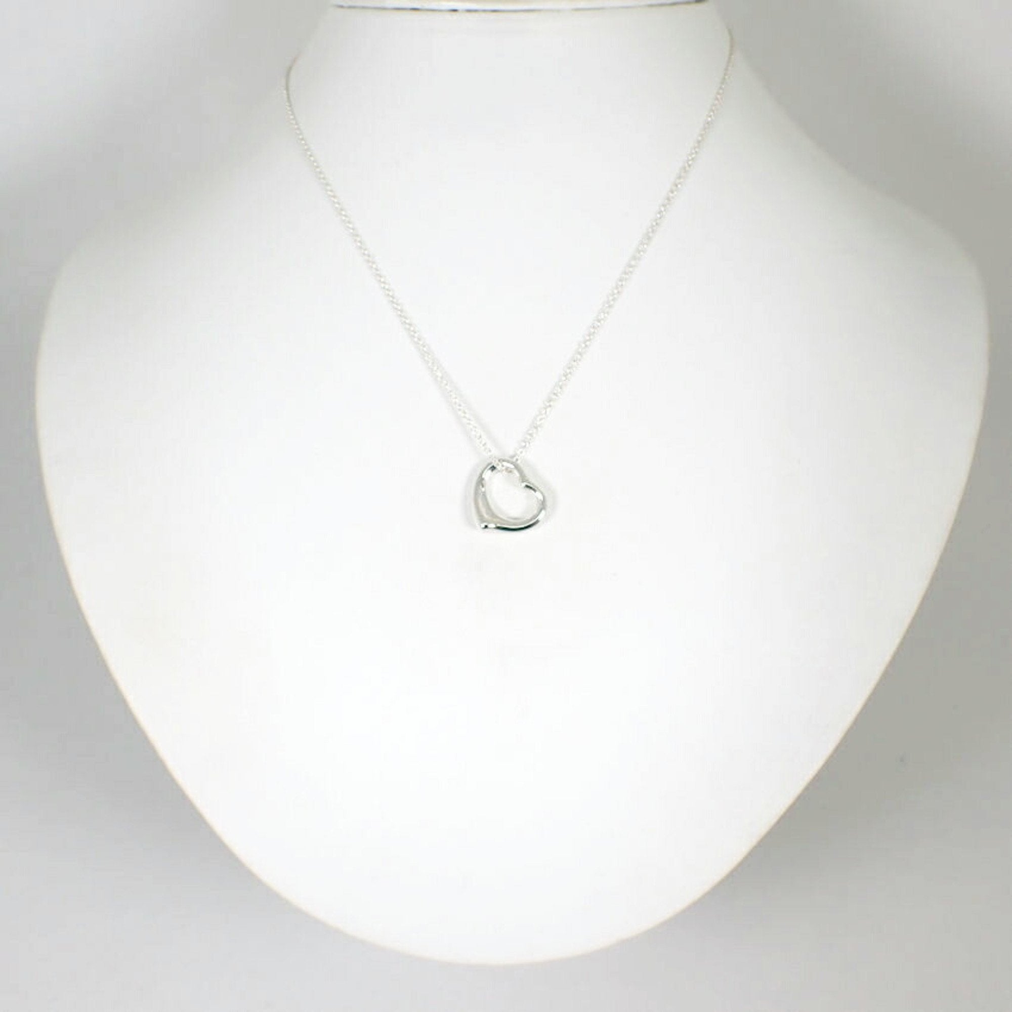 Heart Pendant Necklace Sterling Silver