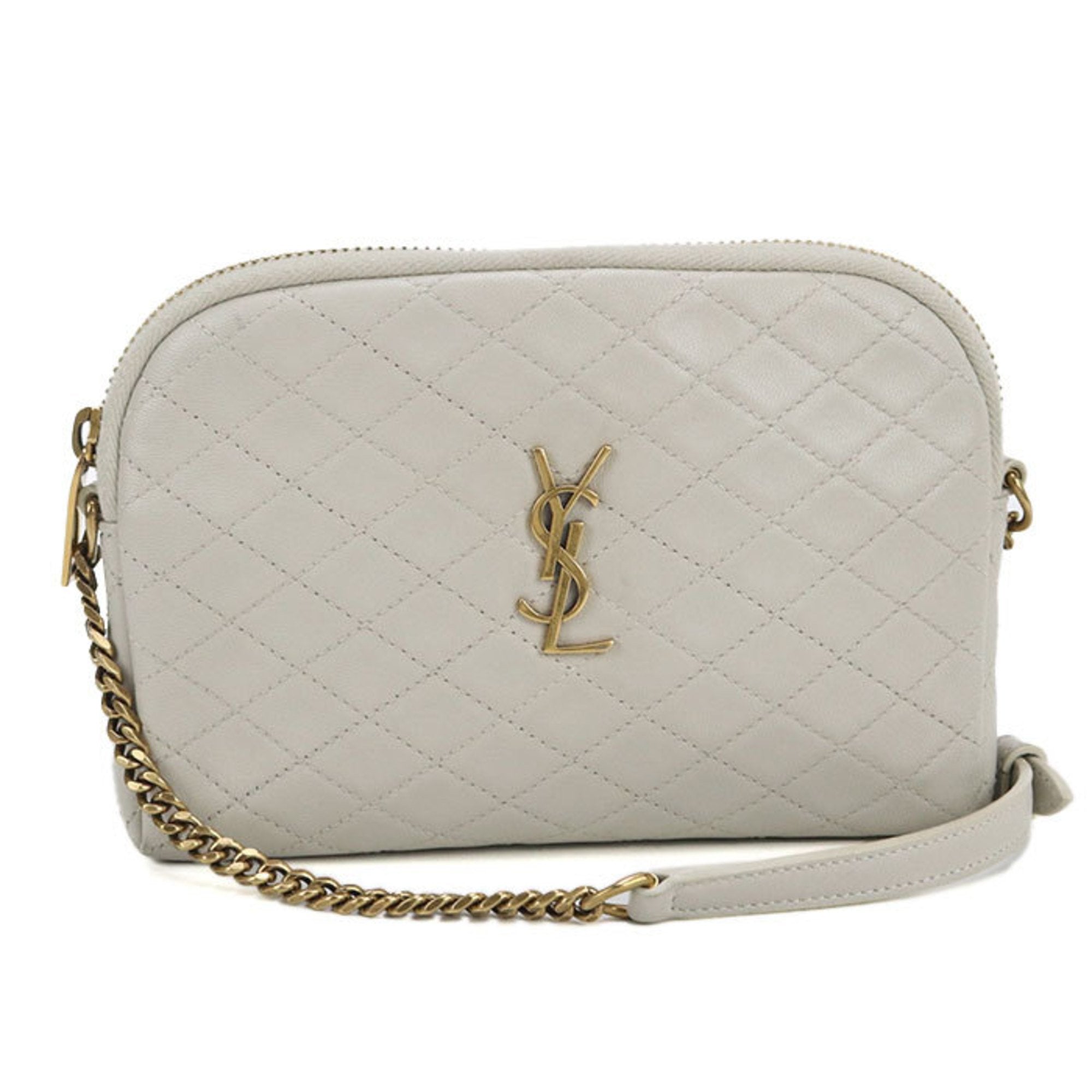 Gaby Zipped Pouch Crossbody Quilted Leather