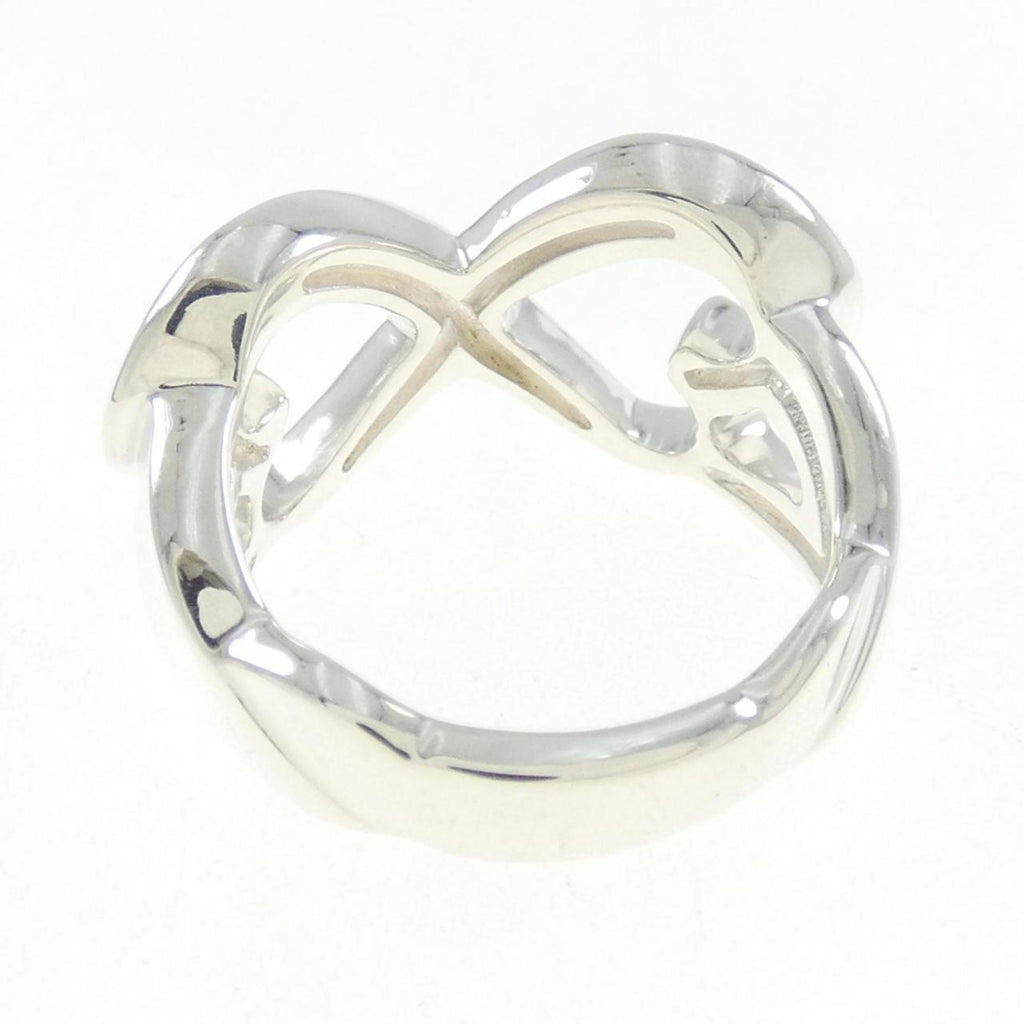 Double Loving Heart Ring Sterling Silver