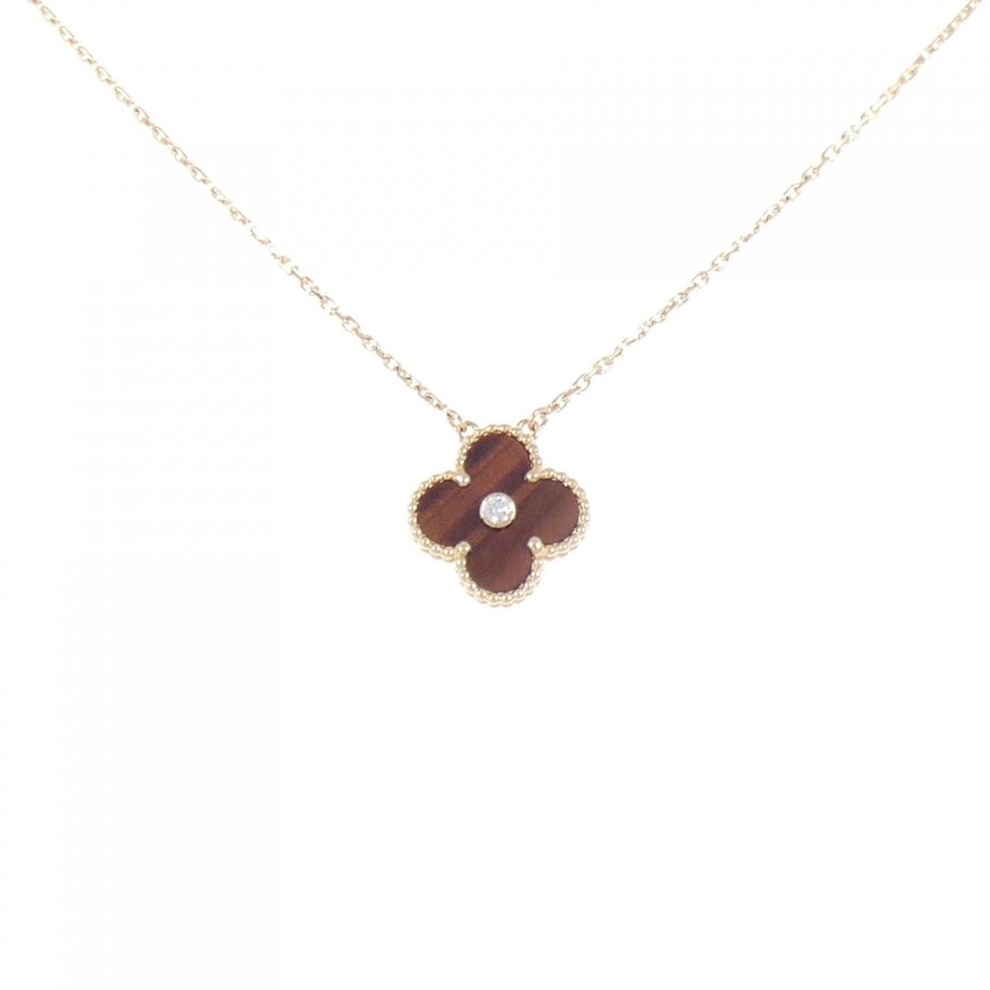 Vintage Alhambra Pendant Necklace 18K Rose Gold
