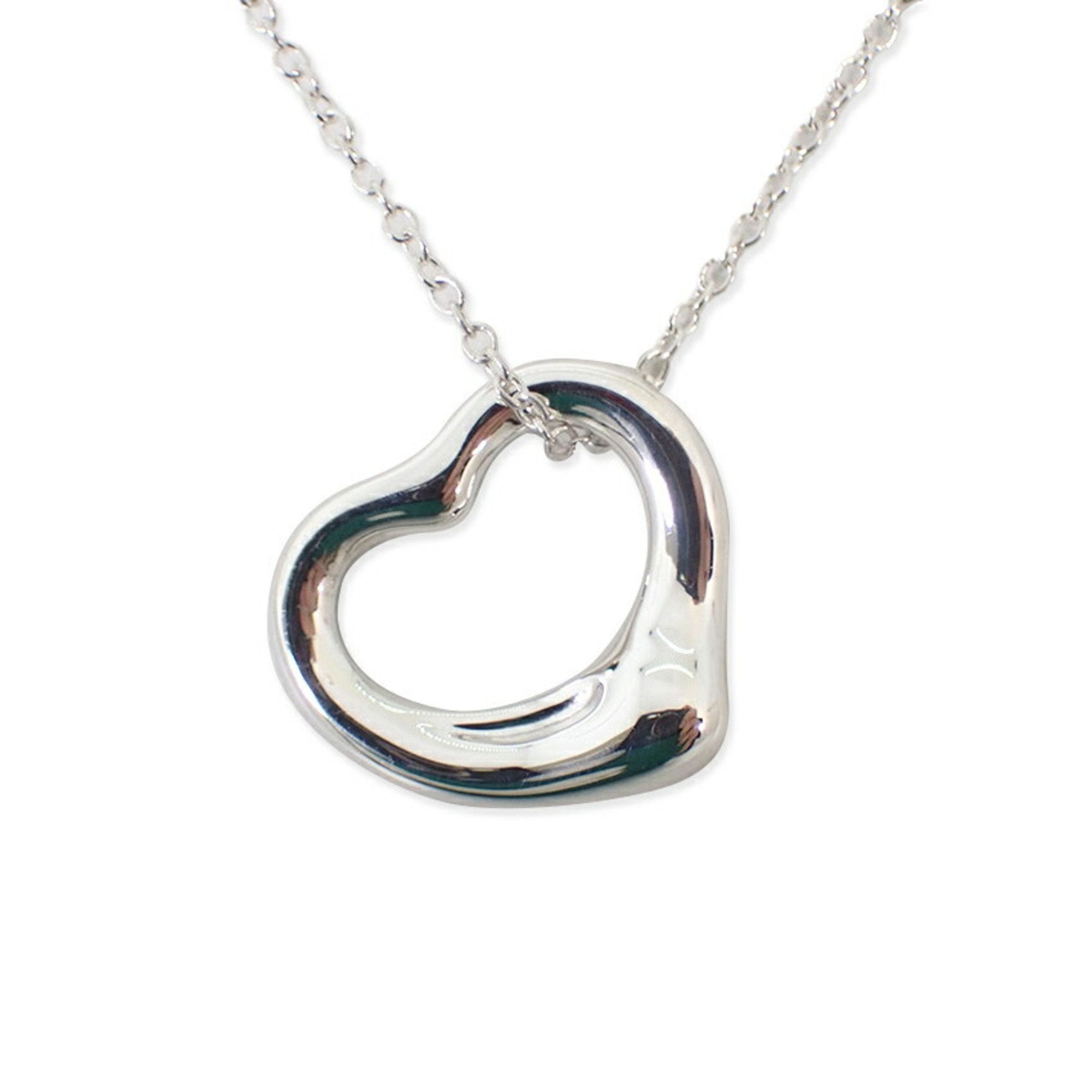 Heart Pendant Necklace Sterling Silver