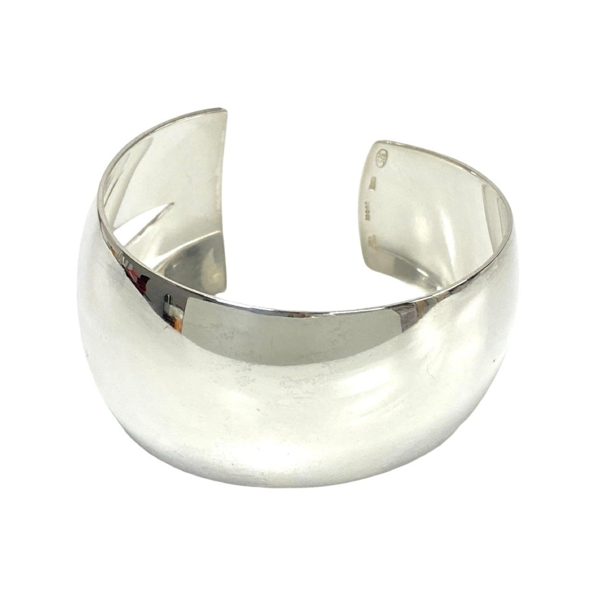 Cutout Wide Cuff Bracelet Sterling Silver