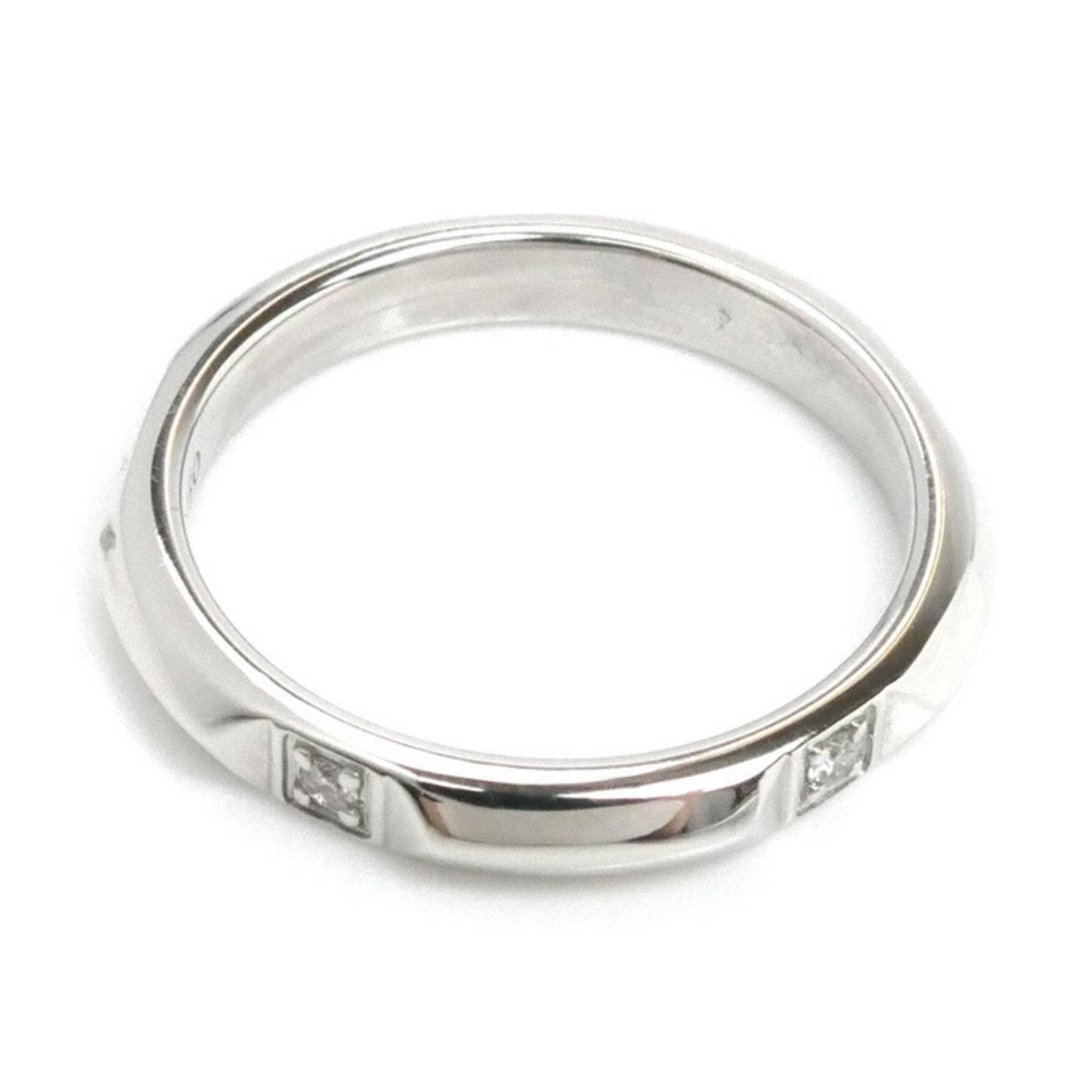 Band Ring Platinum with Diamond