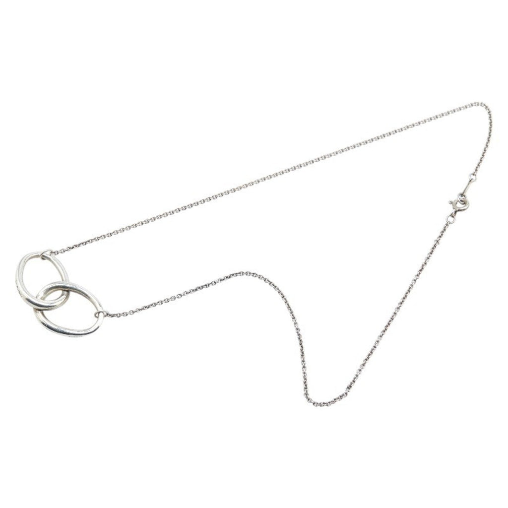 Peretti Double Loop Pendant Necklace Sterling Silver