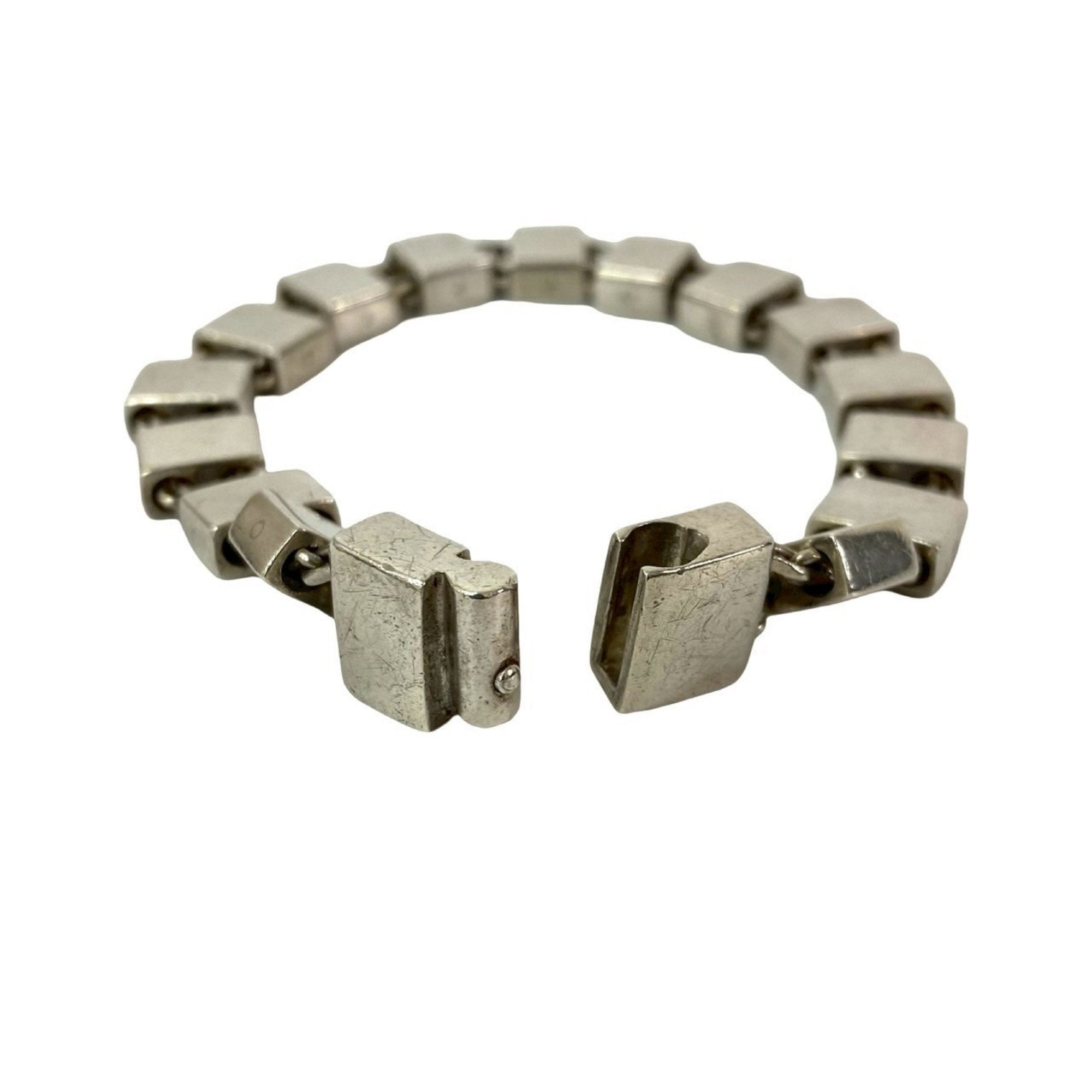 Square Chain Bracelet Sterling Silver