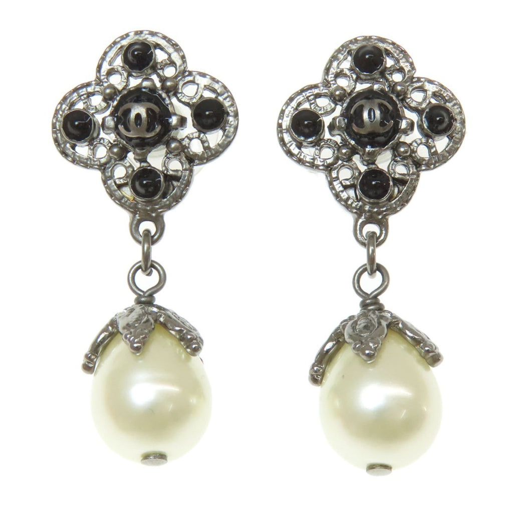 CC Logo Earrings Silver-Tone Metal Silver-Tone Metal