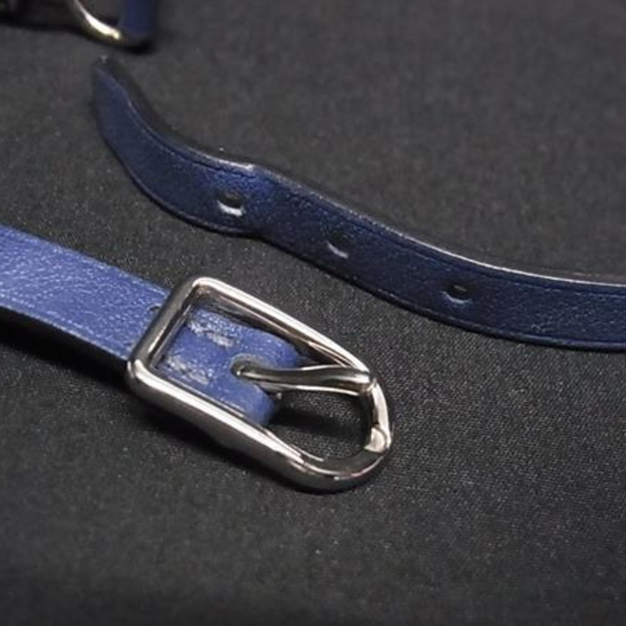 Etrier Double Tour Bracelet Swift Leather Blue