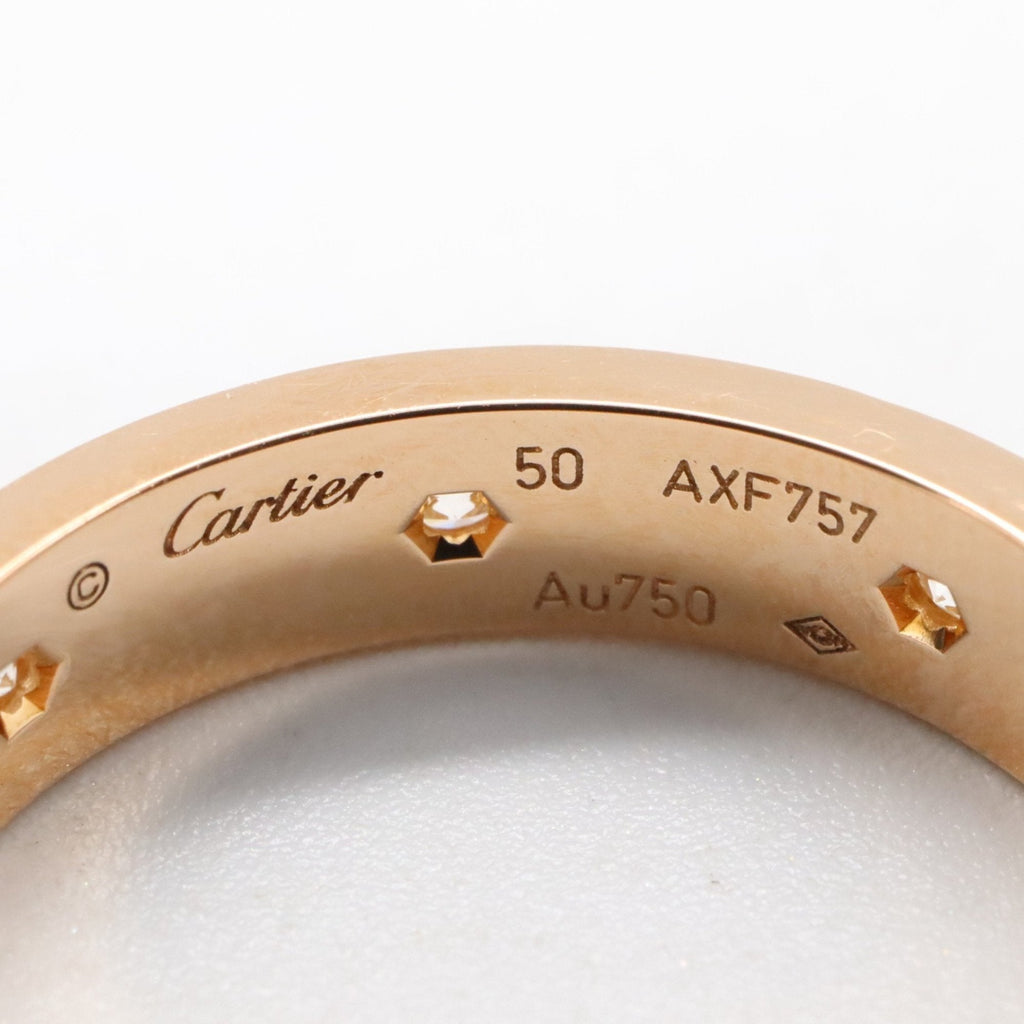 Love Ring 18K Rose Gold Mini With Diamonds