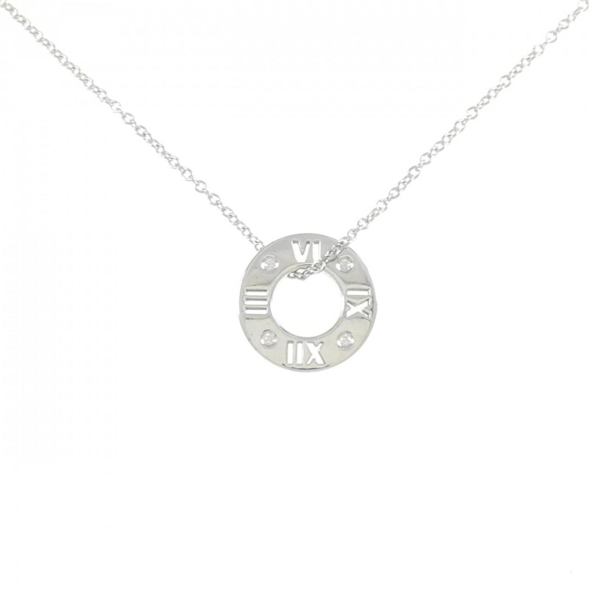 Atlas Pendant Necklace 18K White Gold