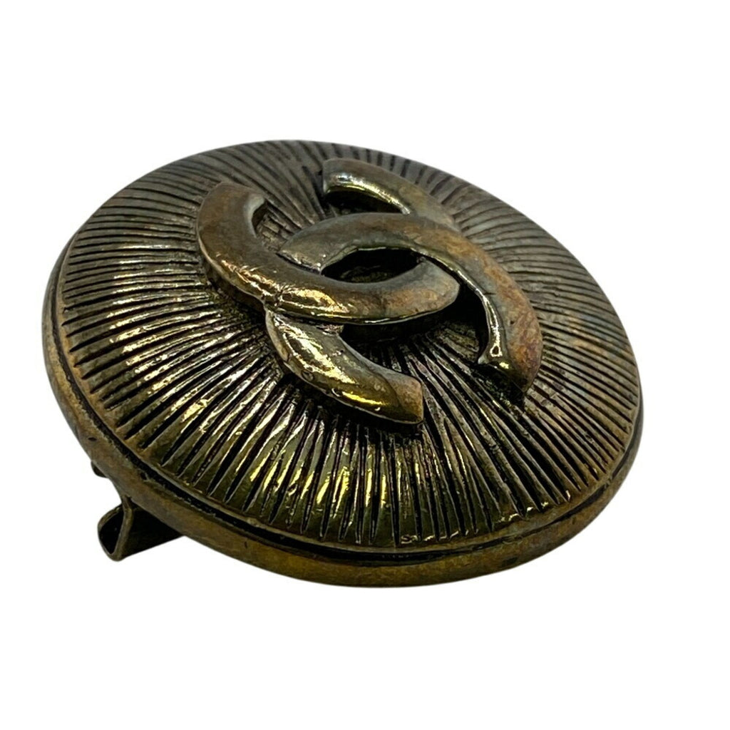 CC Logo Brooch Metal