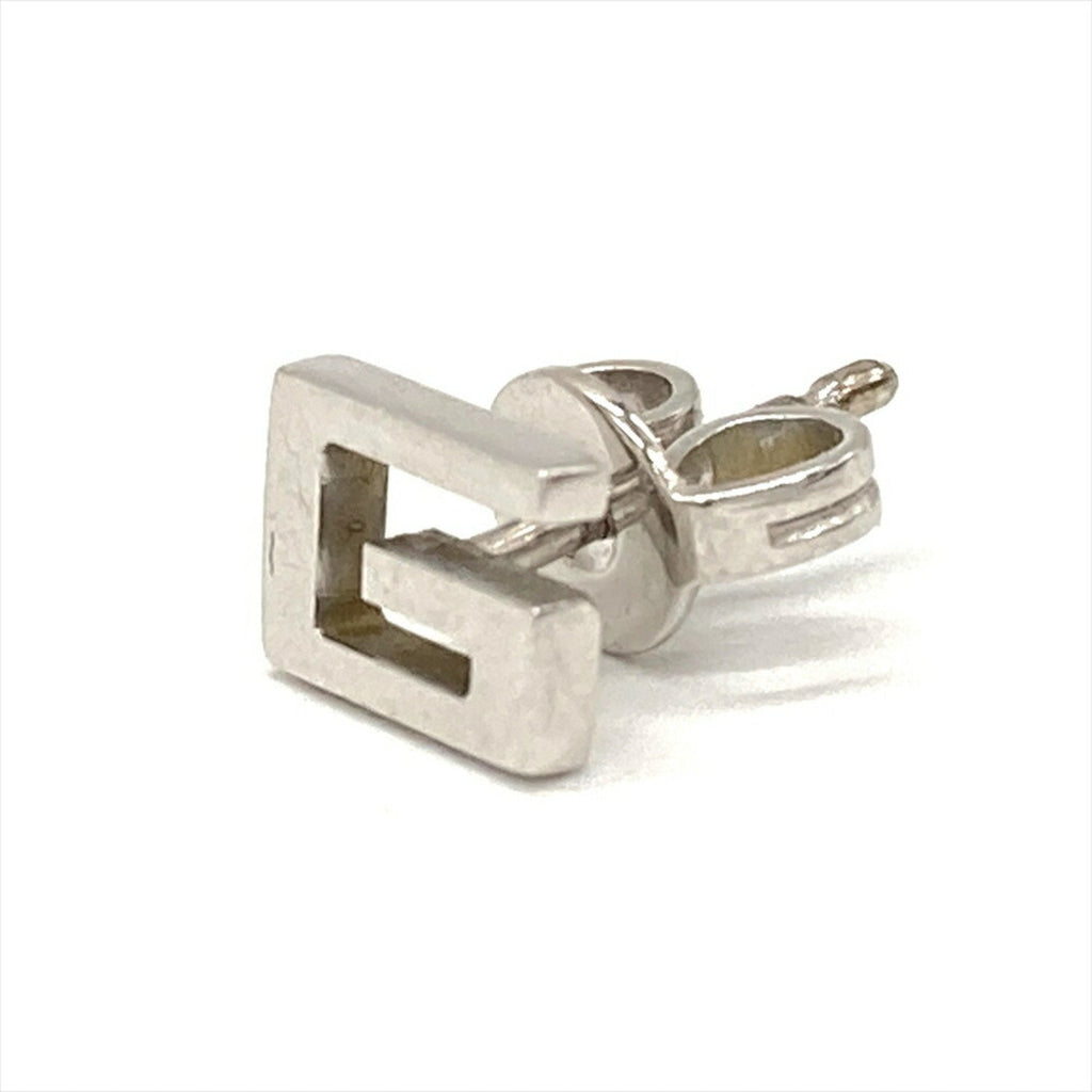 Single Earring 18K White Gold