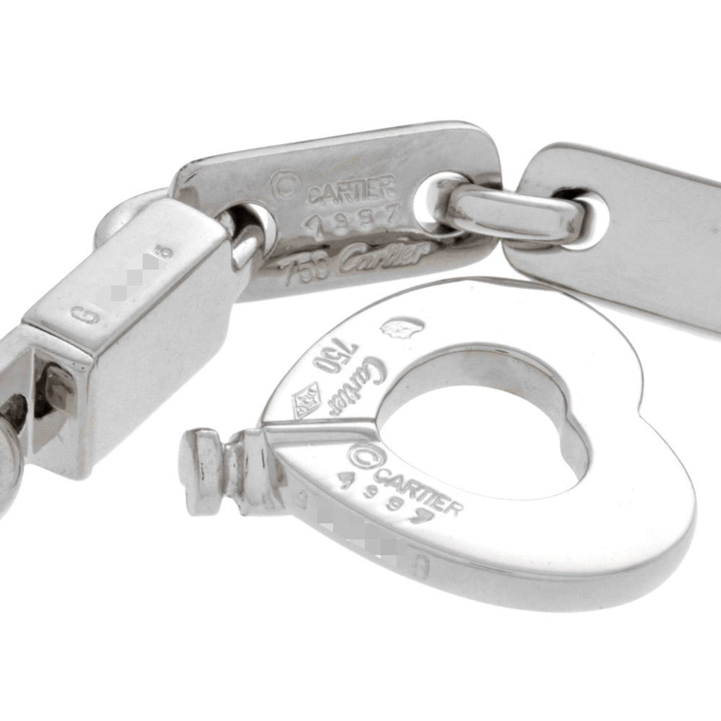 Figaro Bracelet 18K White Gold