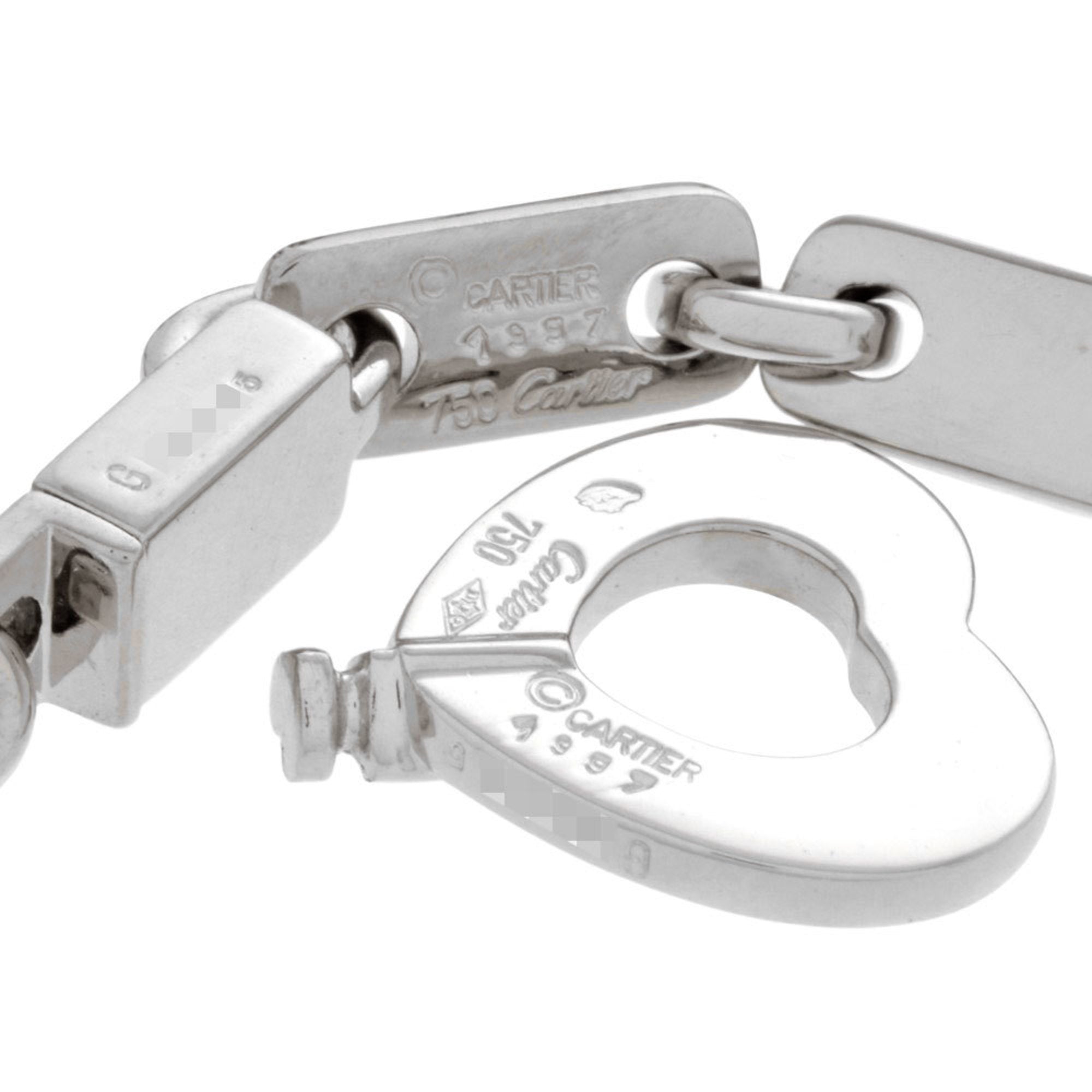 Figaro Bracelet 18K White Gold