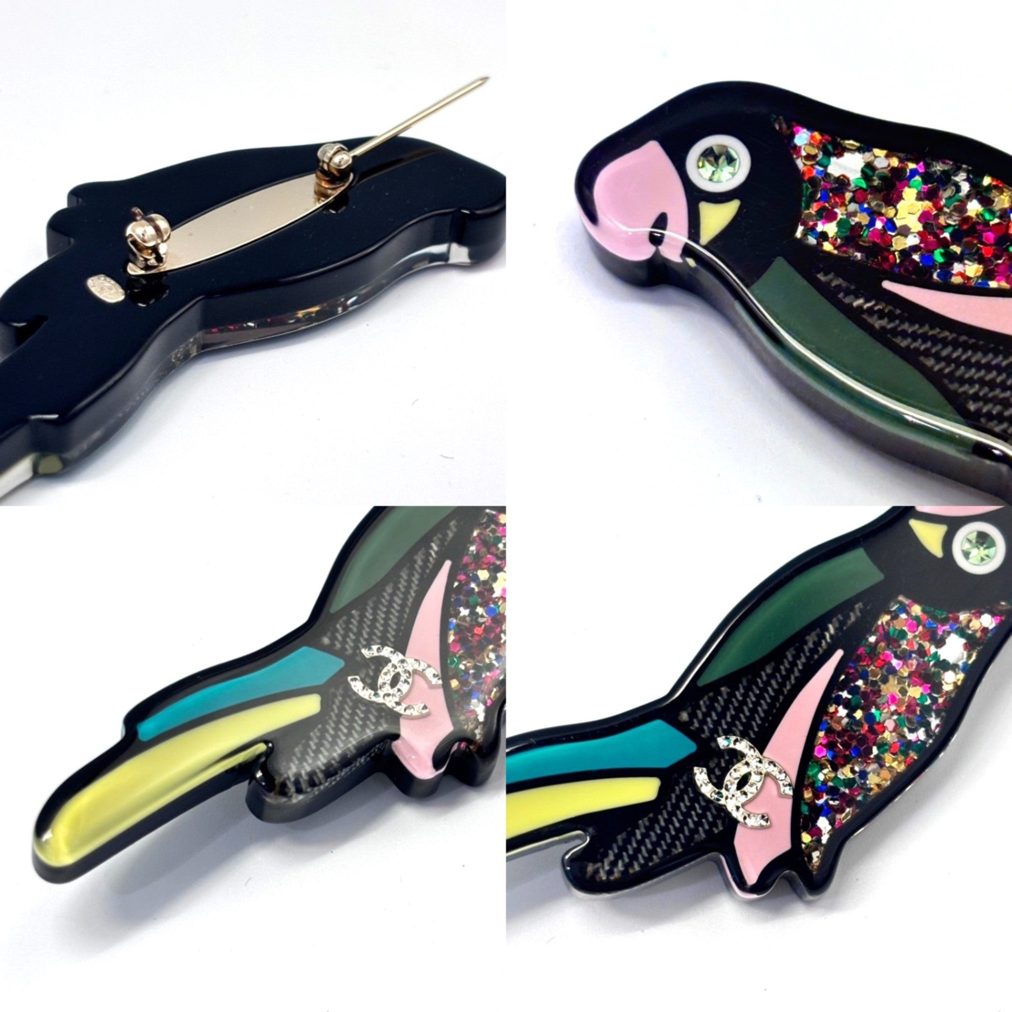 Brooch Multi-Color Plastic