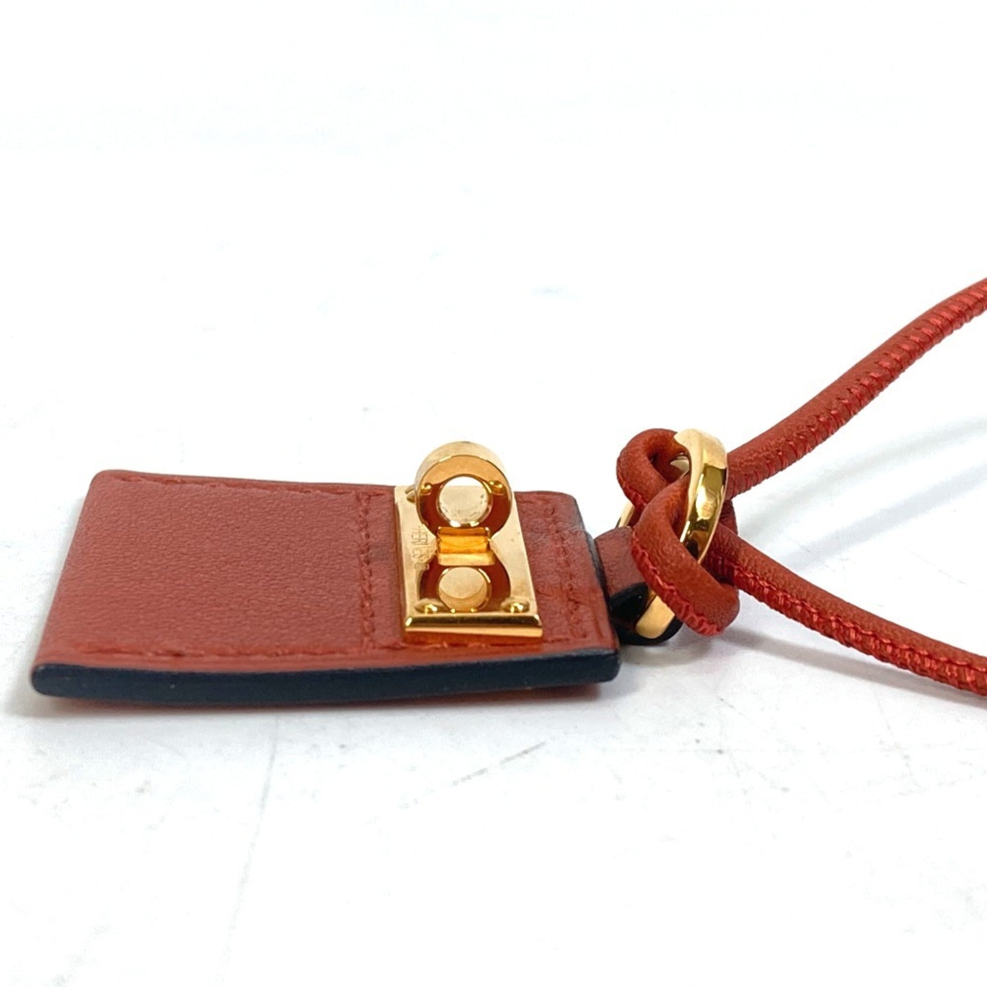 Pendant Necklace Swift Leather Brown
