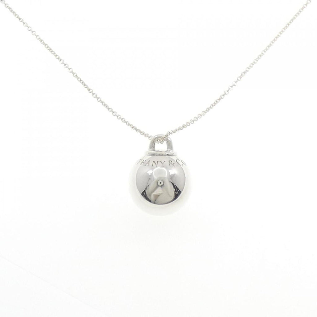 Ball Pendant Necklace Sterling Silver