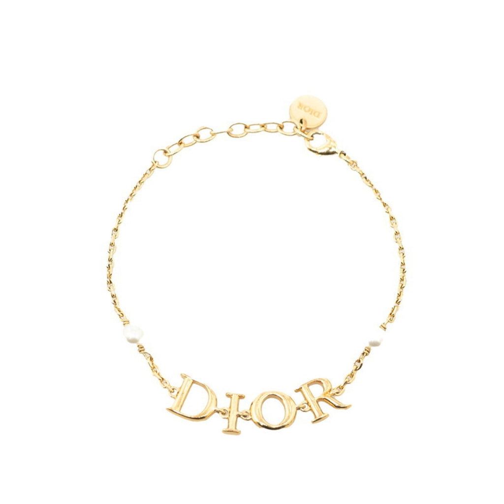 Bracelet Gold with Faux Pearl