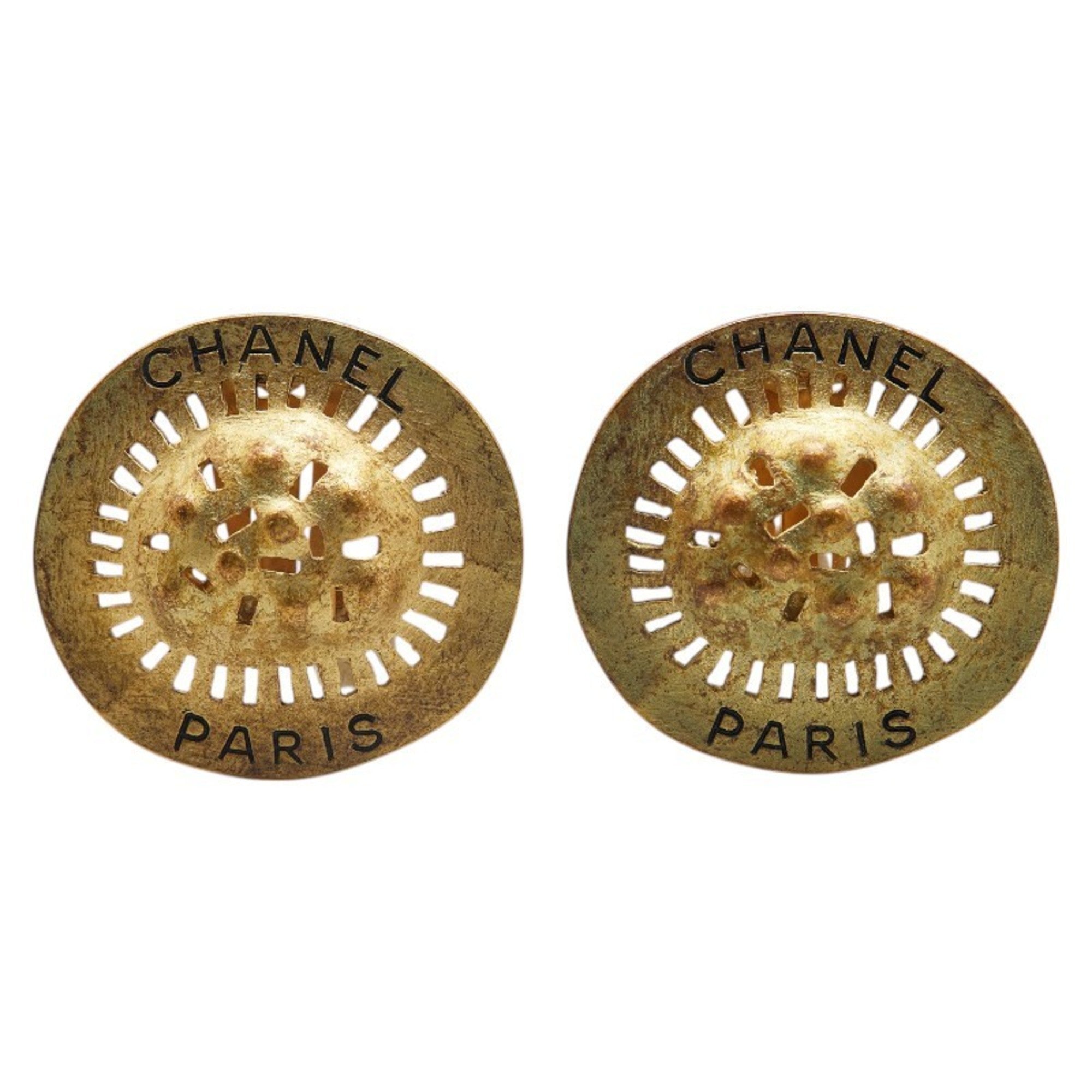 Earrings Gold-Tone Metal