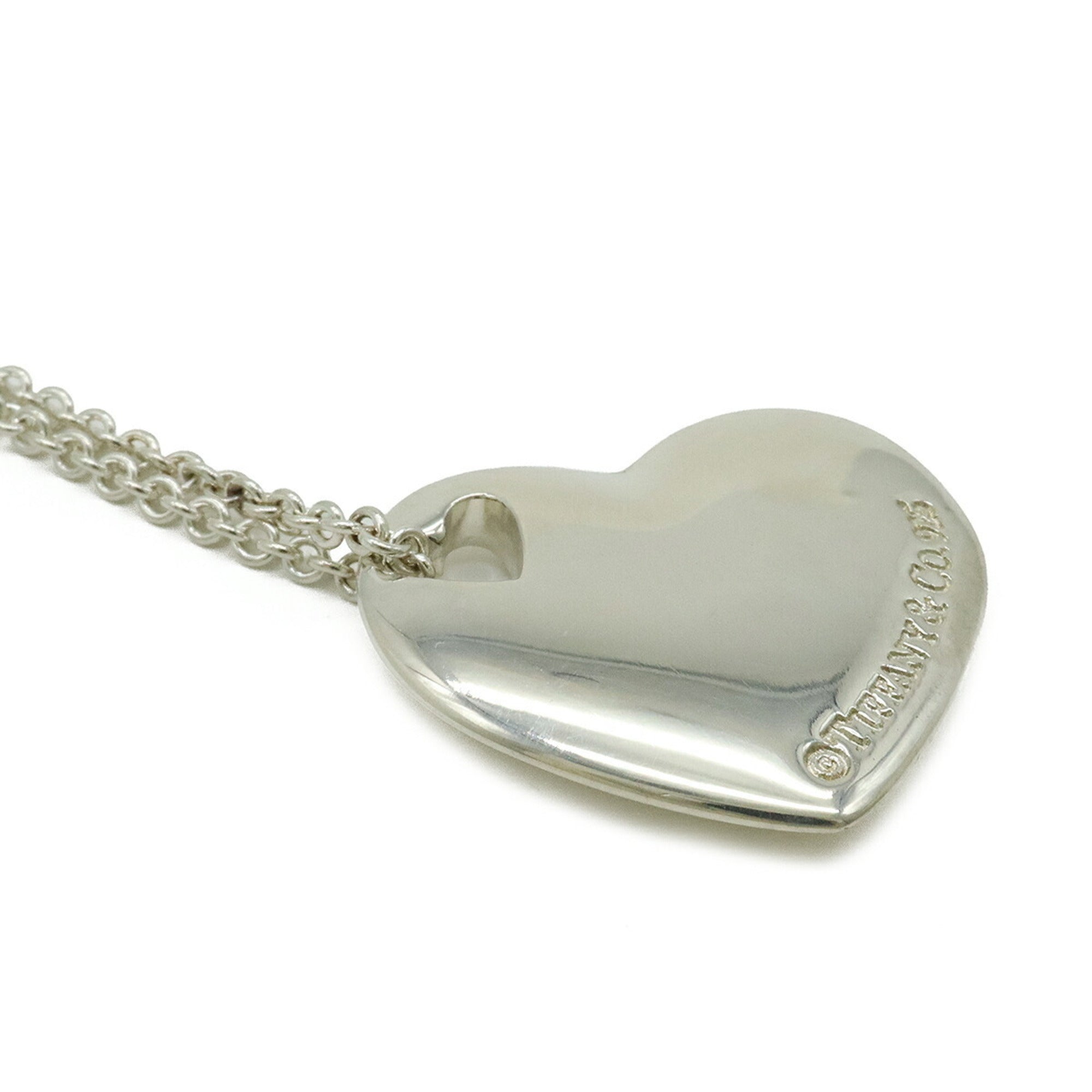 Heart Pendant Necklace Sterling Silver