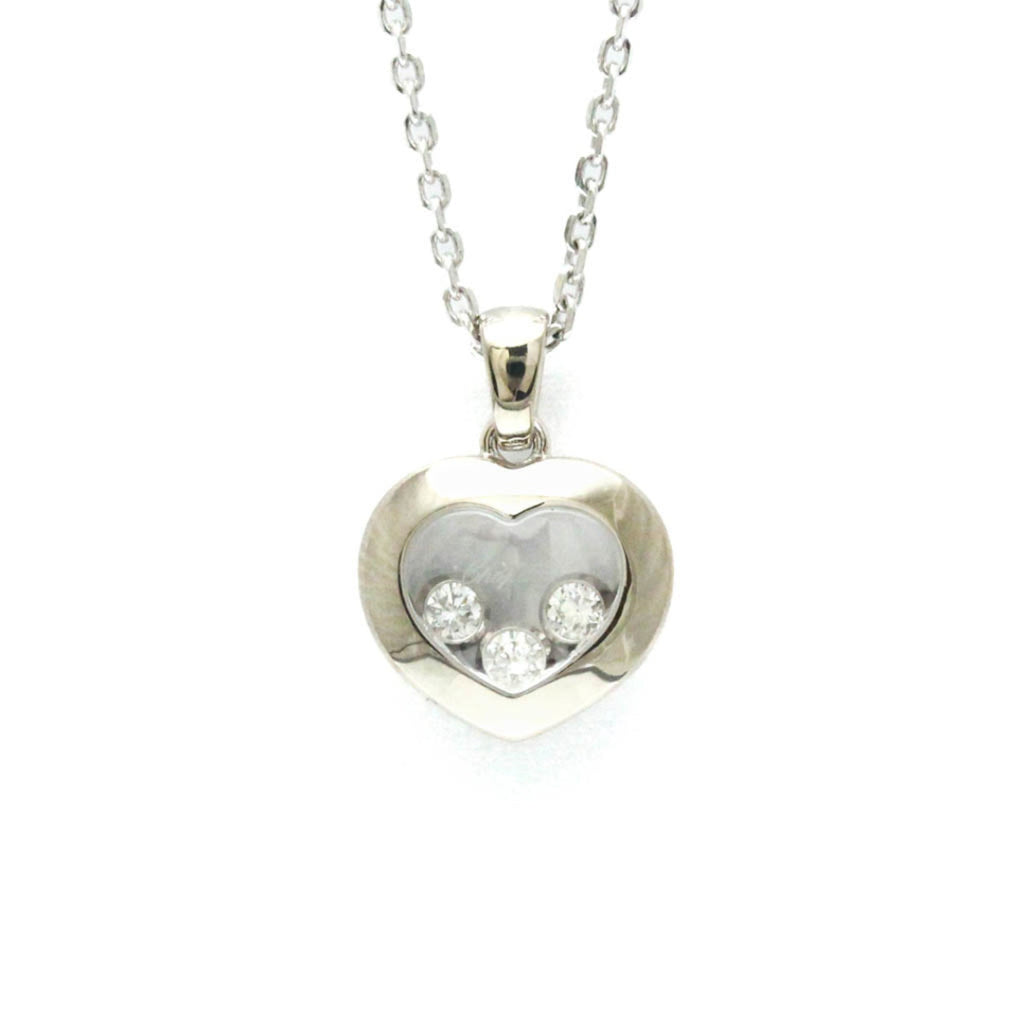 Pendant Necklace 18K White Gold with Diamond
