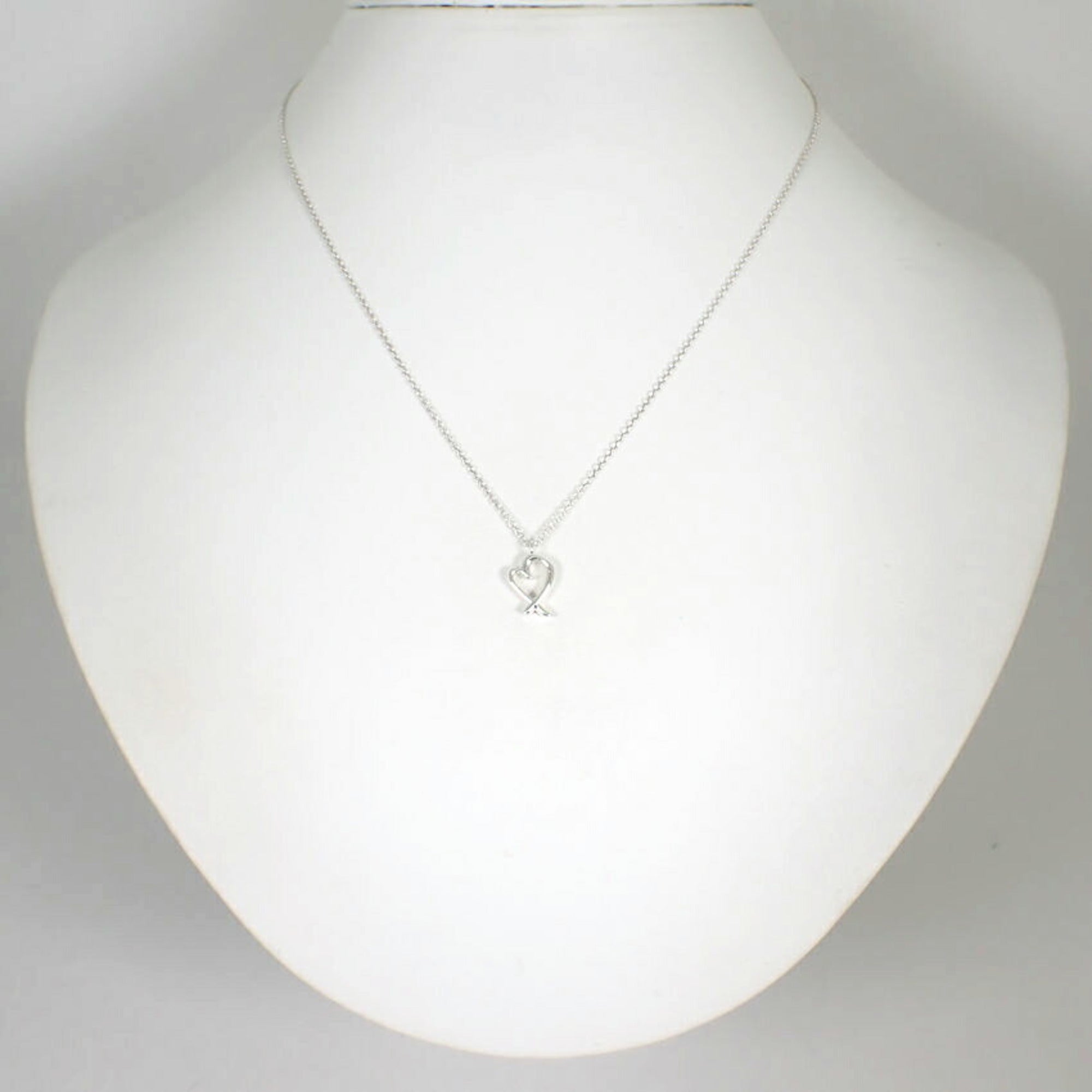 Loving Heart Pendant Necklace Sterling Silver