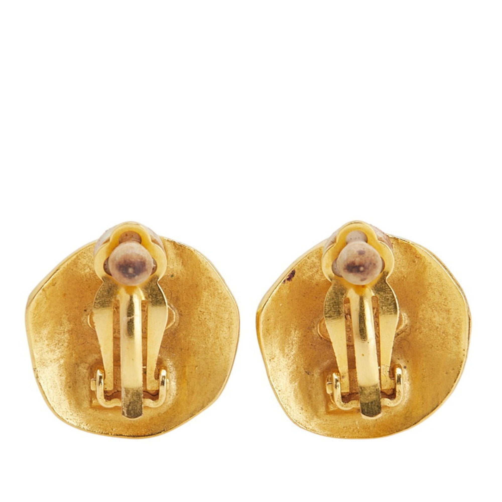 CC Logo Clip-On Earrings Metal