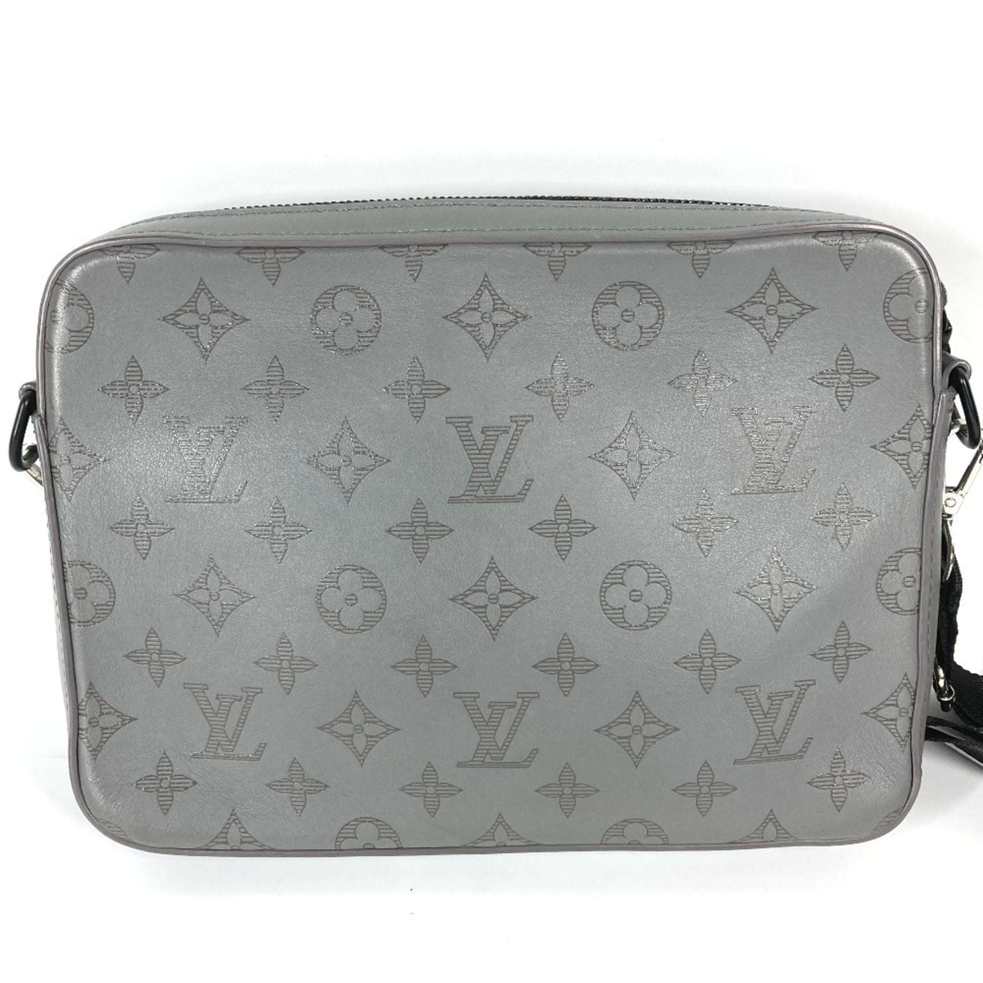 Duo Messenger Bag Monogram Shadow Leather