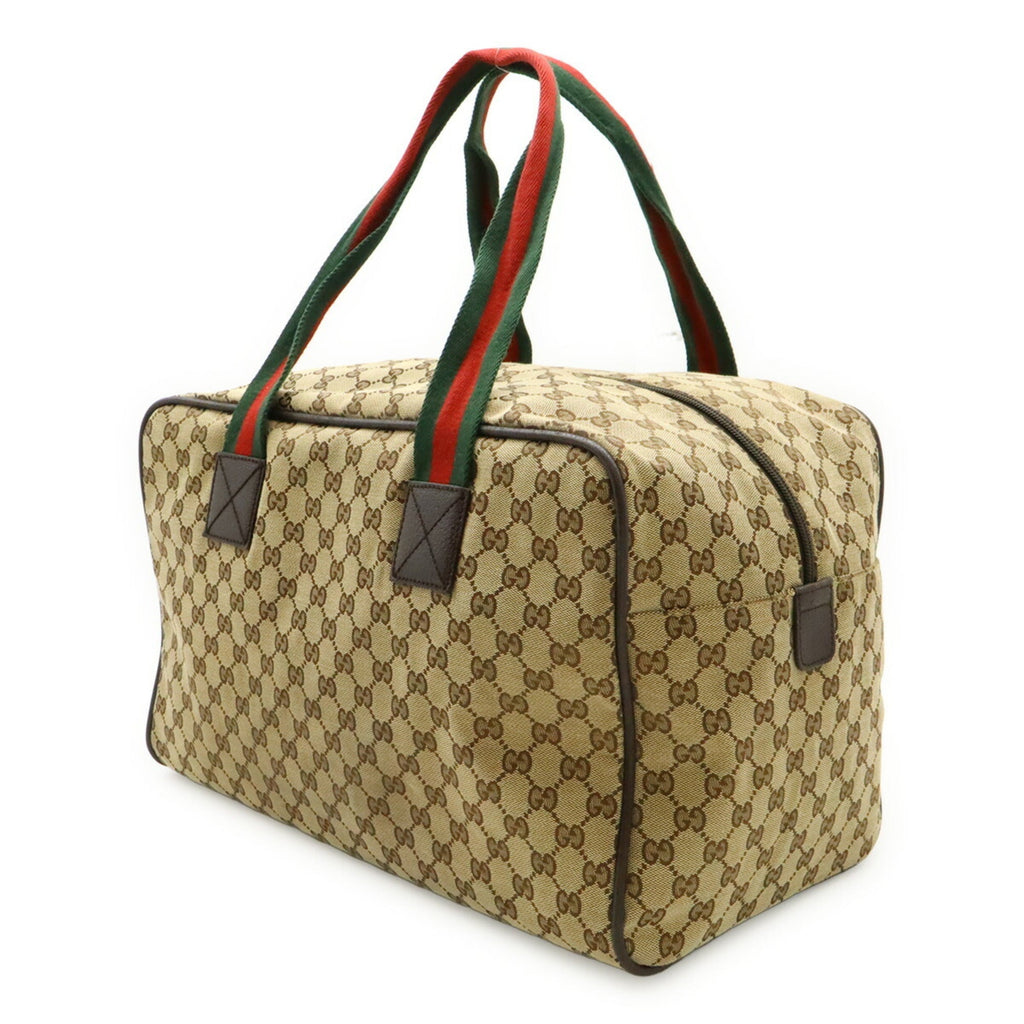 Web Carry On Duffle Bag GG Canvas Large