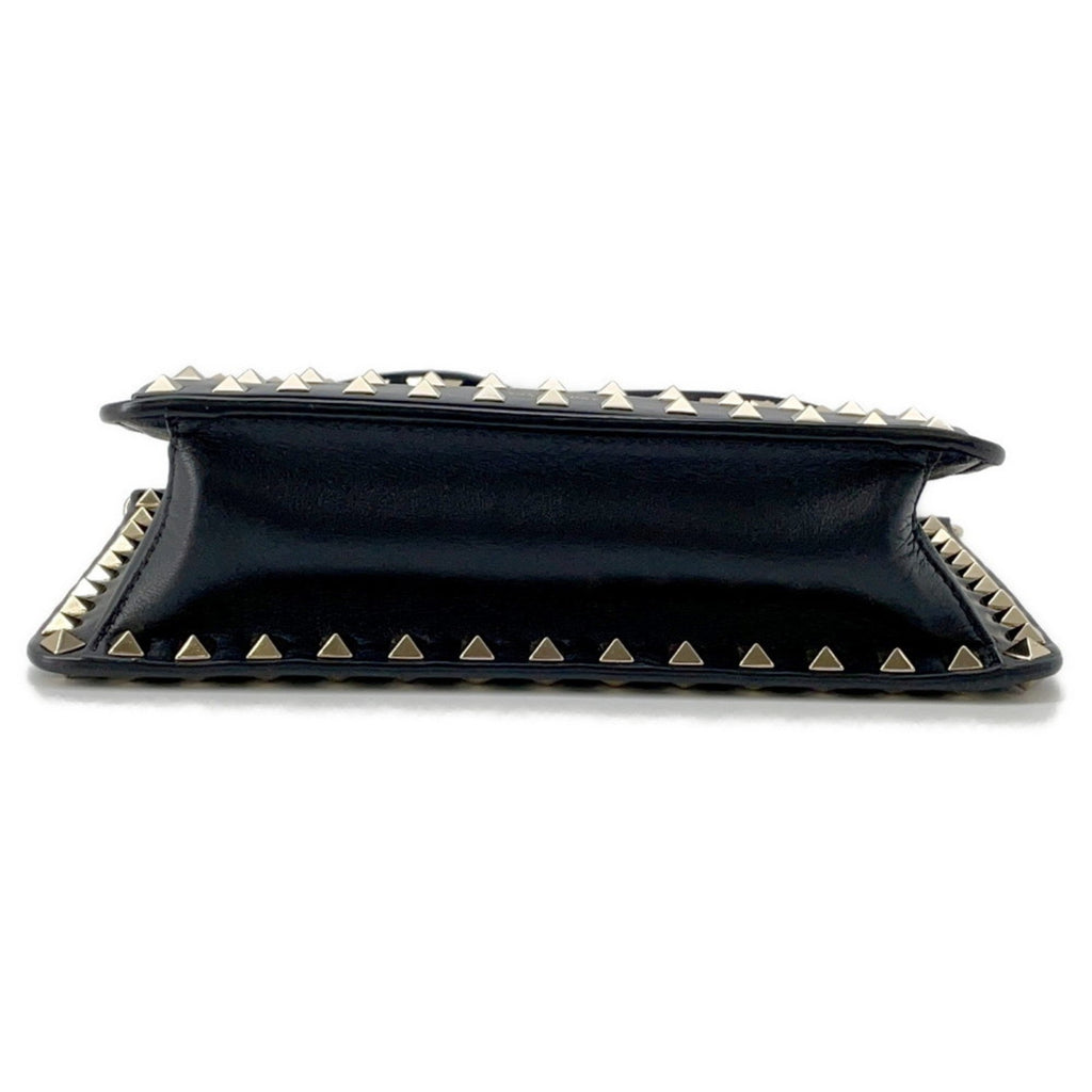 Rockstud Front Handle Flap Bag Leather Small