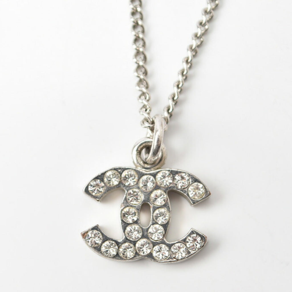 CC Logo Pendant Necklace Metal