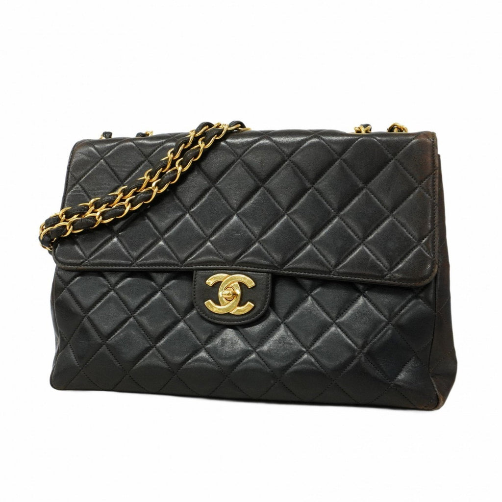 Vintage Classic Single Flap Bag Quilted Lambskin Jumbo