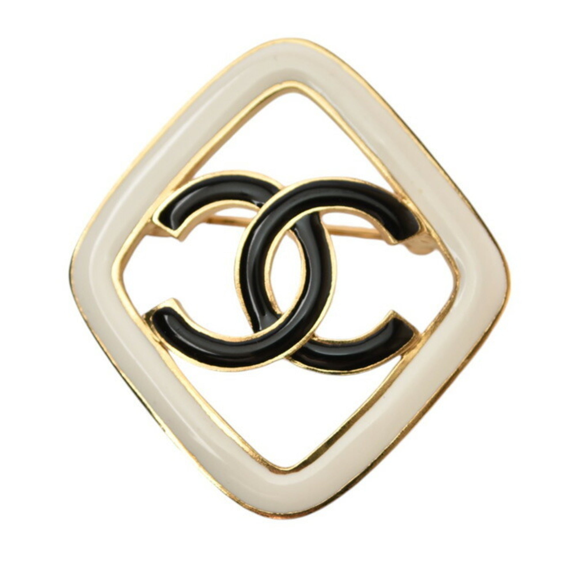 CC Logo Brooch Metal