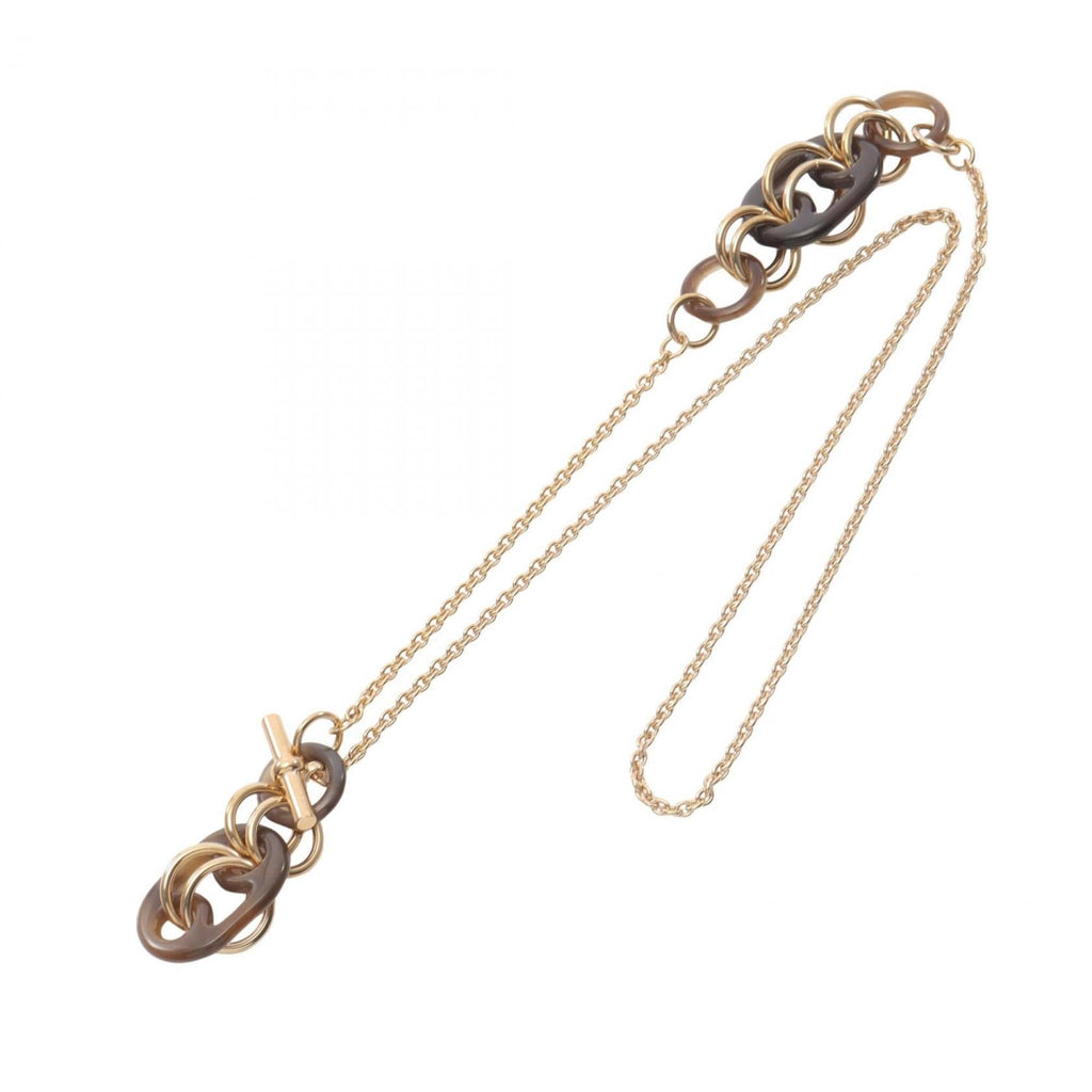 Eurydice Pendant Necklace Buffalo Horn and Gold Mini