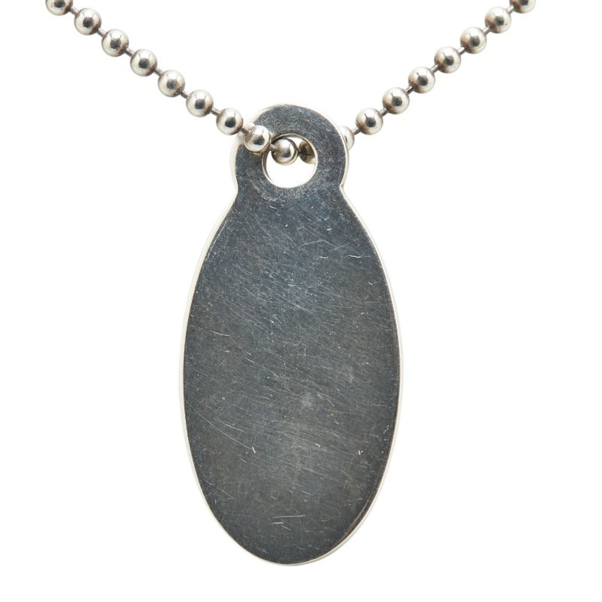 Return To Tiffany Oval Pendant Necklace Sterling Silver