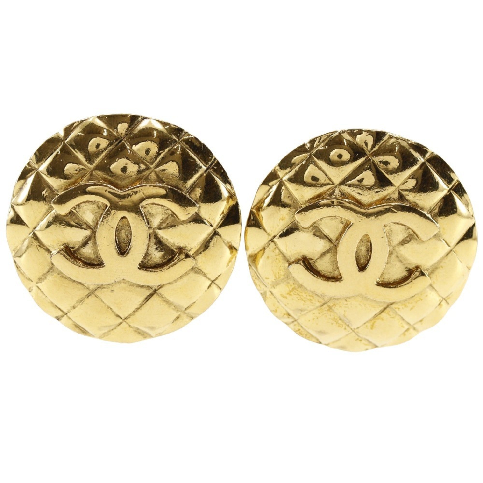 CC Logo Clip-On Earrings Metal