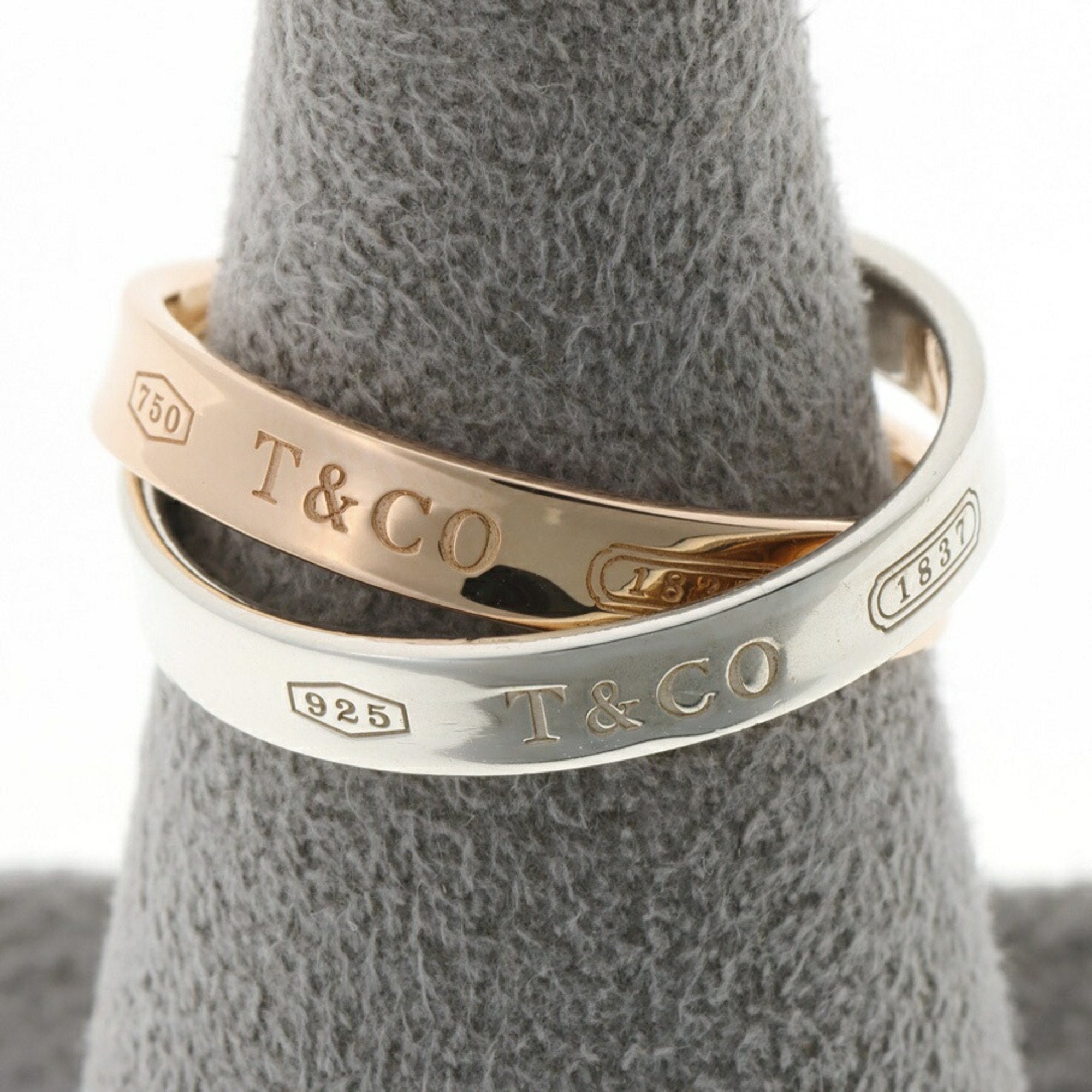 Band Ring 18K Rose Gold and Sterling Silver